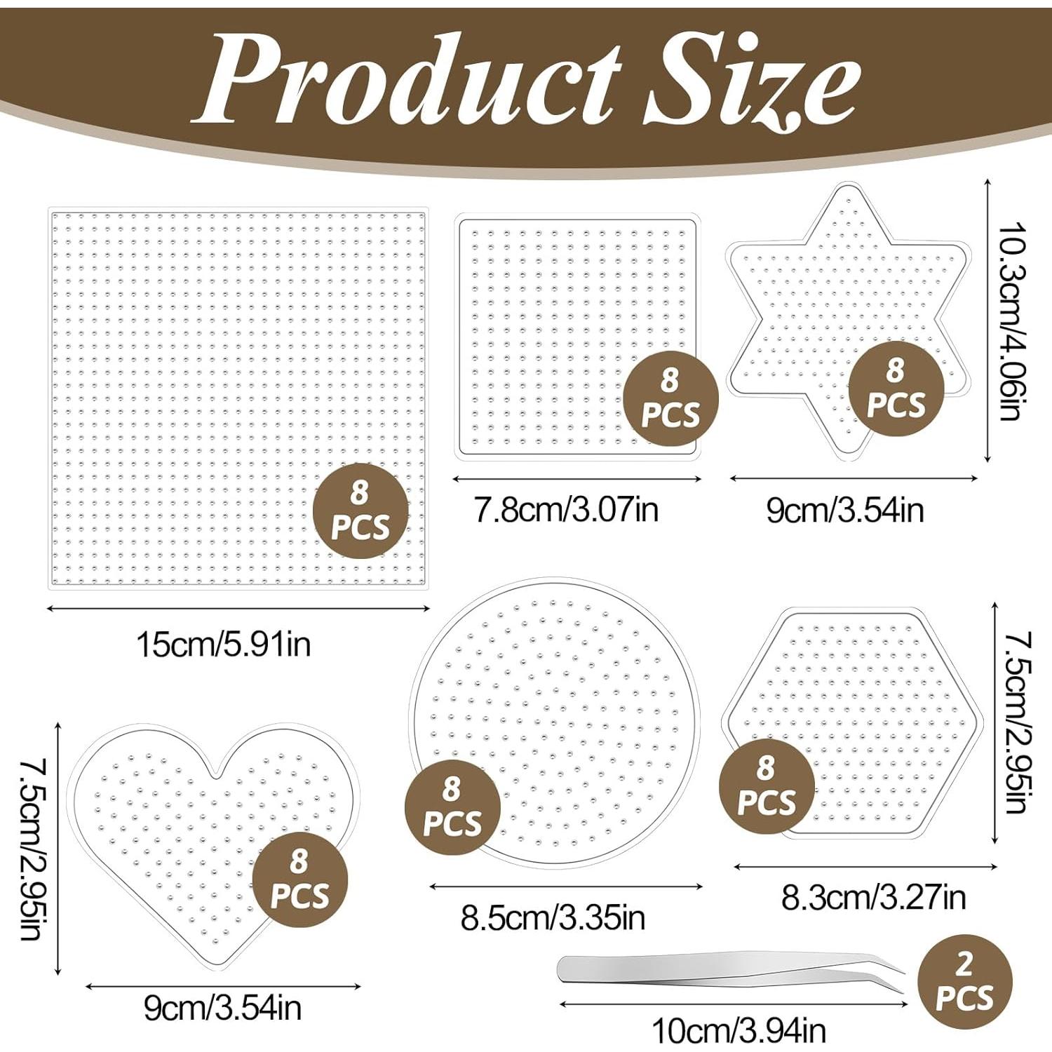 50 Piezas Tableros de Perlas Fusibles Ajcotahm - Manualidades