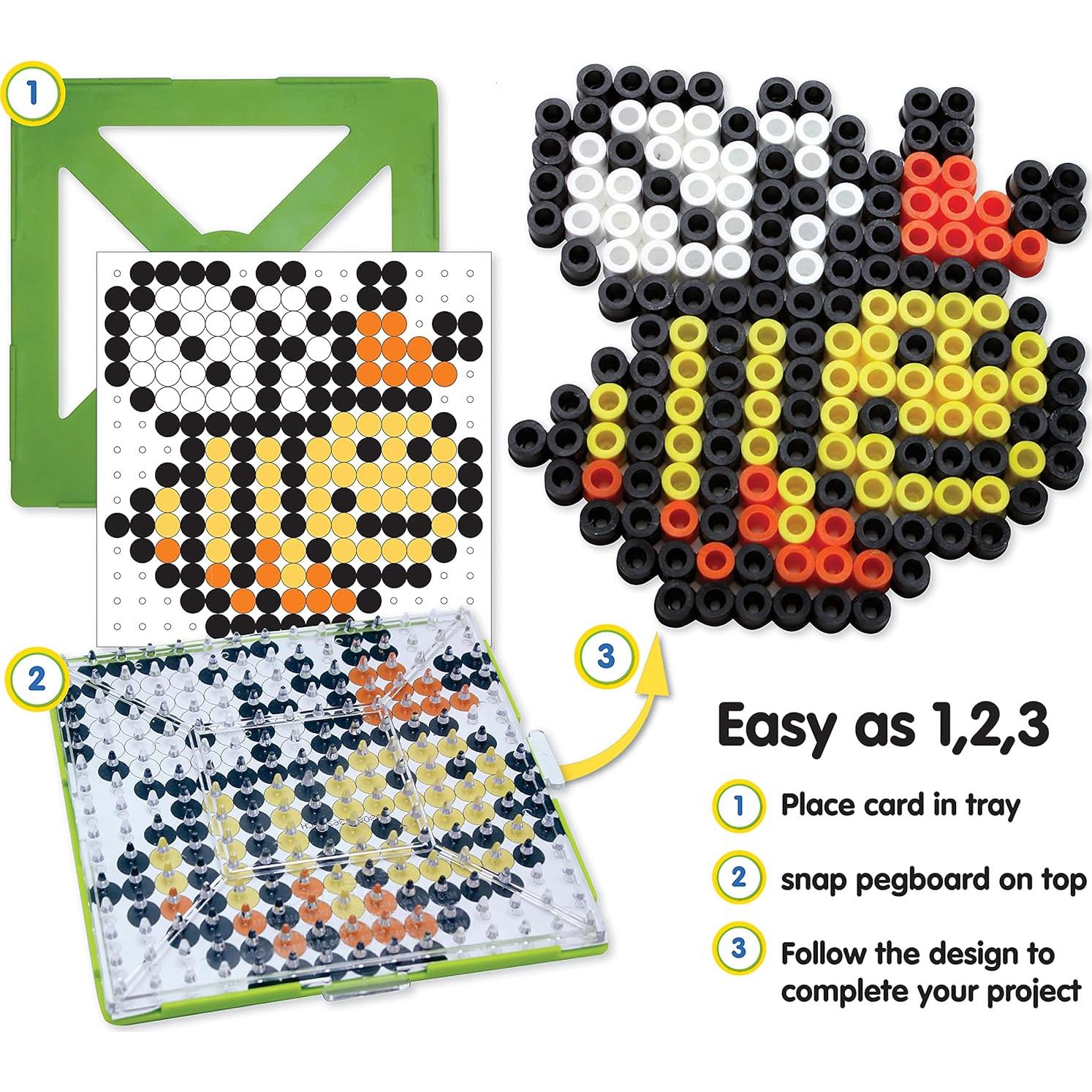 Kit de Tarjetas y Tableros Perler Biggie Beads 20pcs
