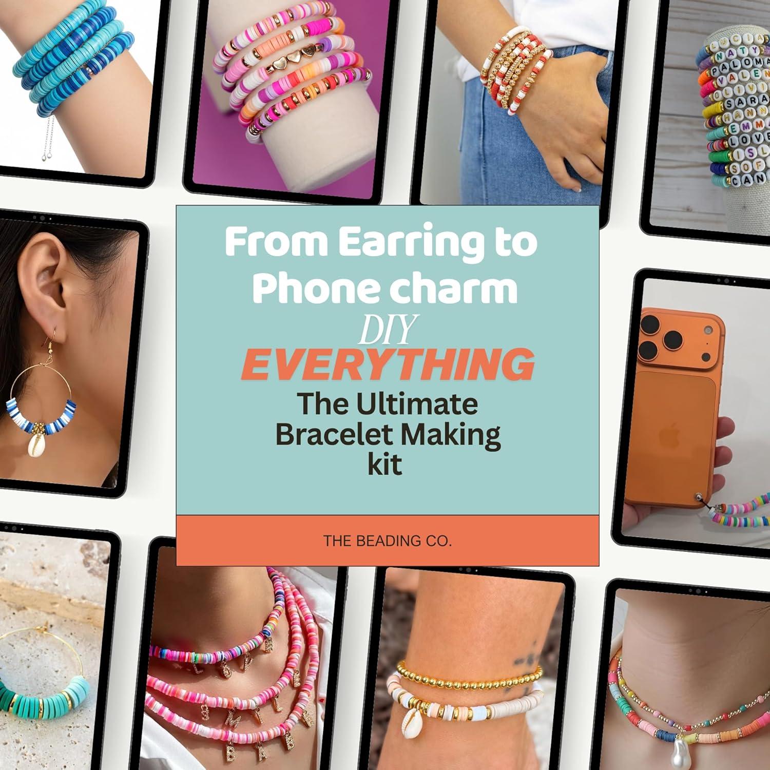 Kit de Pulseras de Arcilla The Beading Co 120 Colores 1.1kg