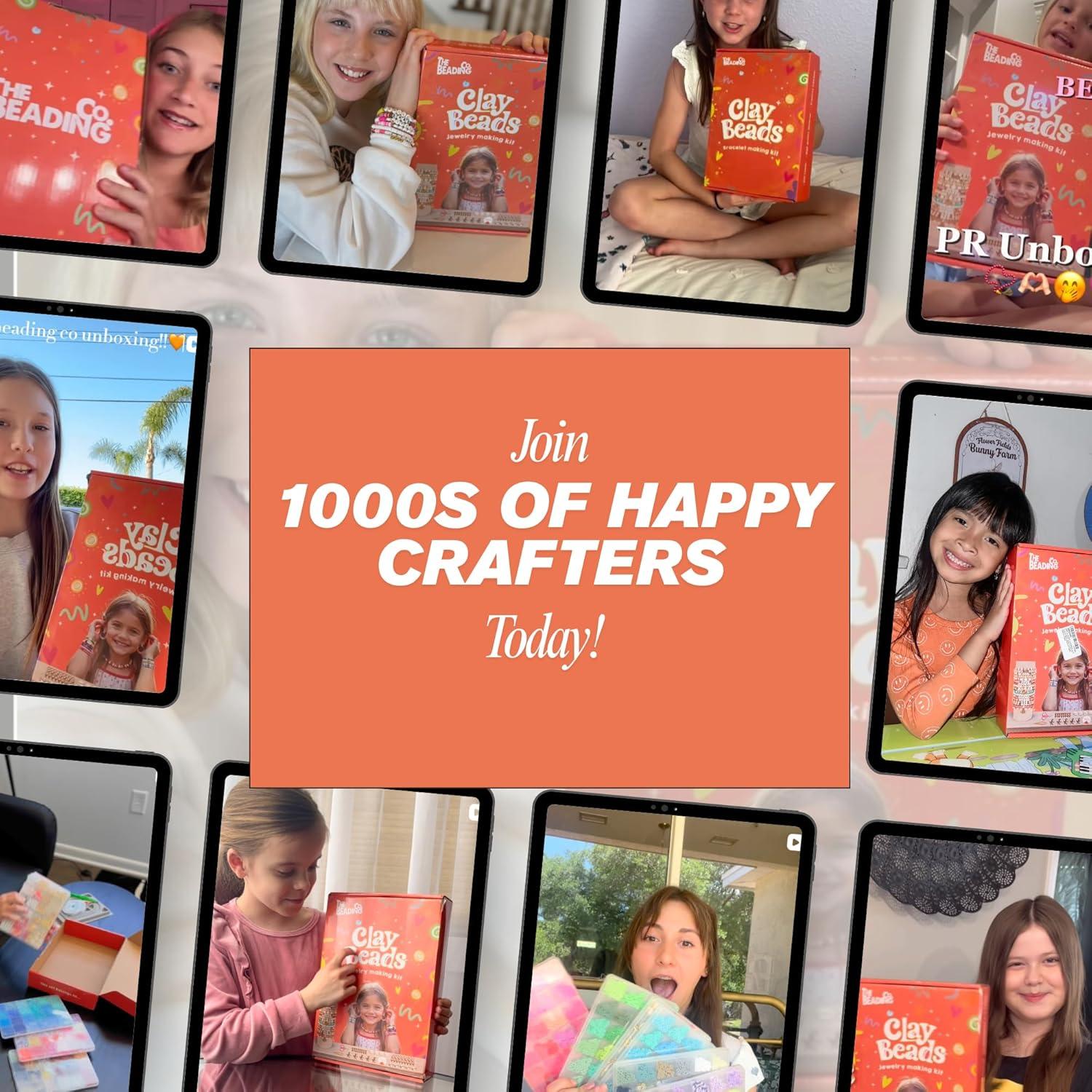 Kit de Pulseras de Arcilla The Beading Co 120 Colores 1.1kg