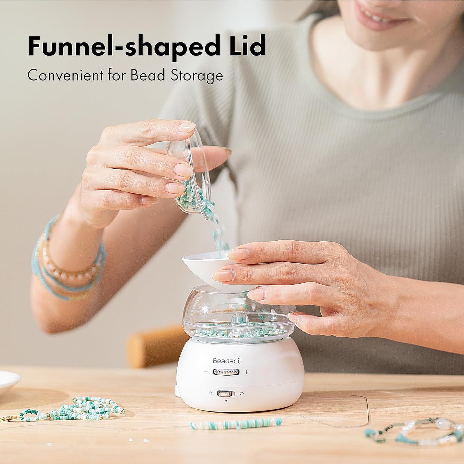 Moldeador de Perlas Eléctrico Beadact 2-en-1 con Agujas y Hilo