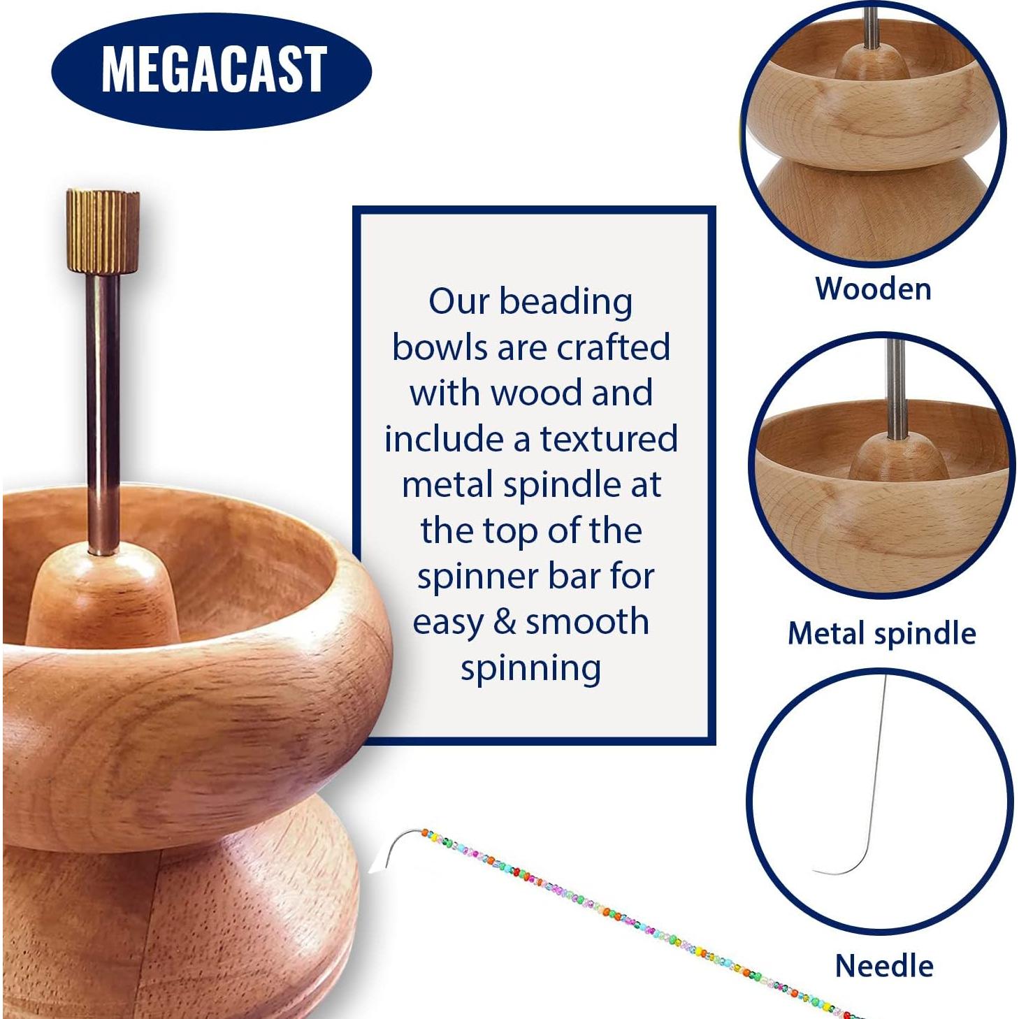 Girador de Perlas MegaCast de Madera para Joyería 18 cm