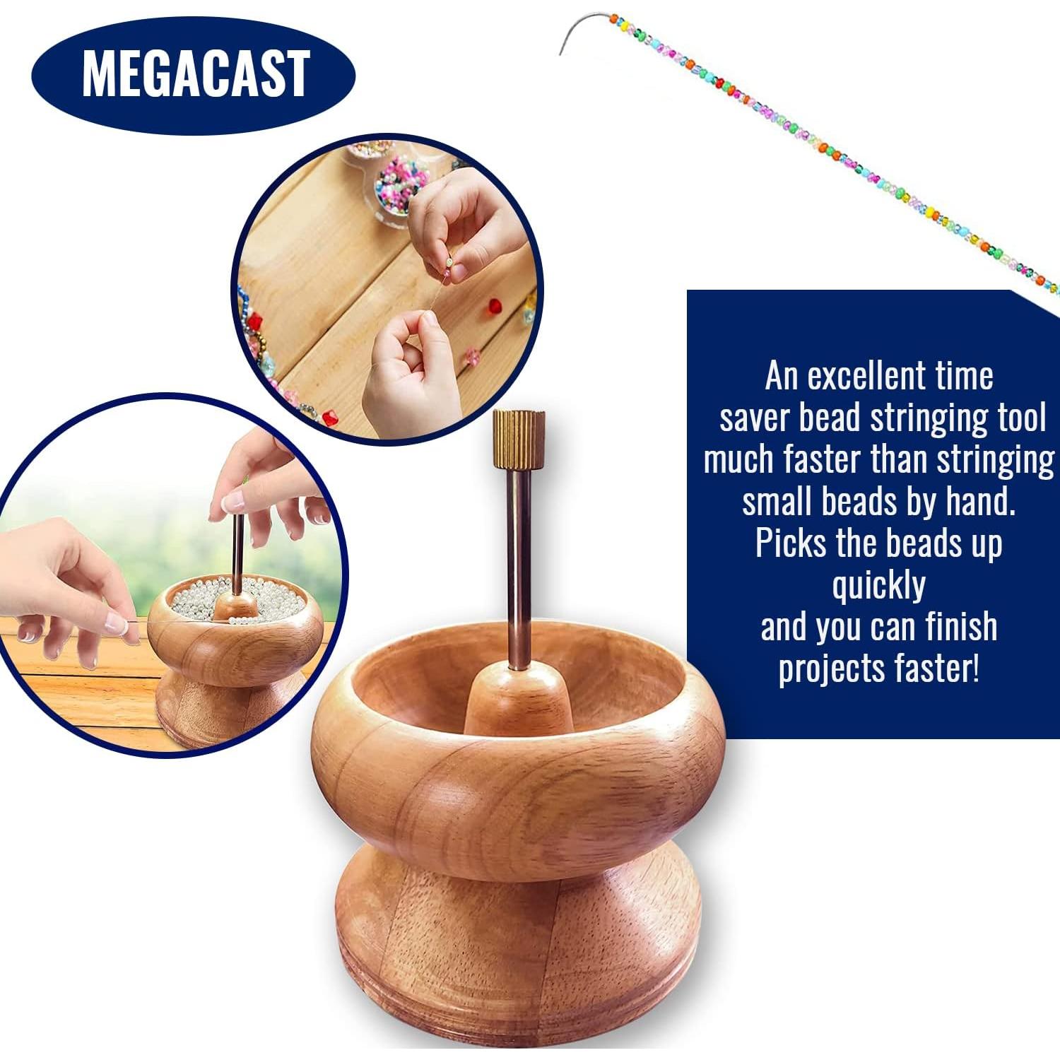 Girador de Perlas MegaCast de Madera para Joyería 18 cm