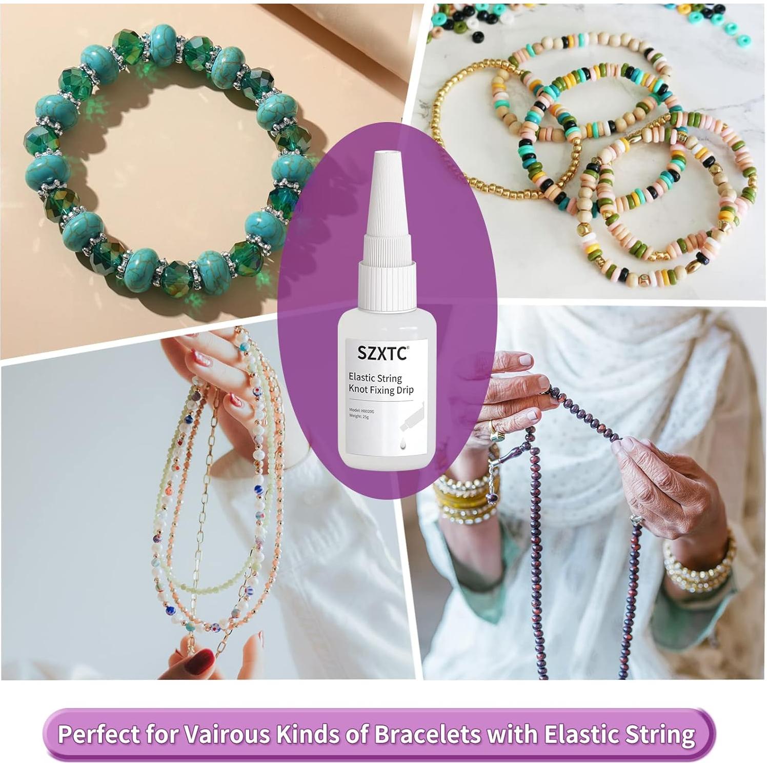 Kit de Joyería SZXTC 2 Pcs con Goteo Fijación Nudos