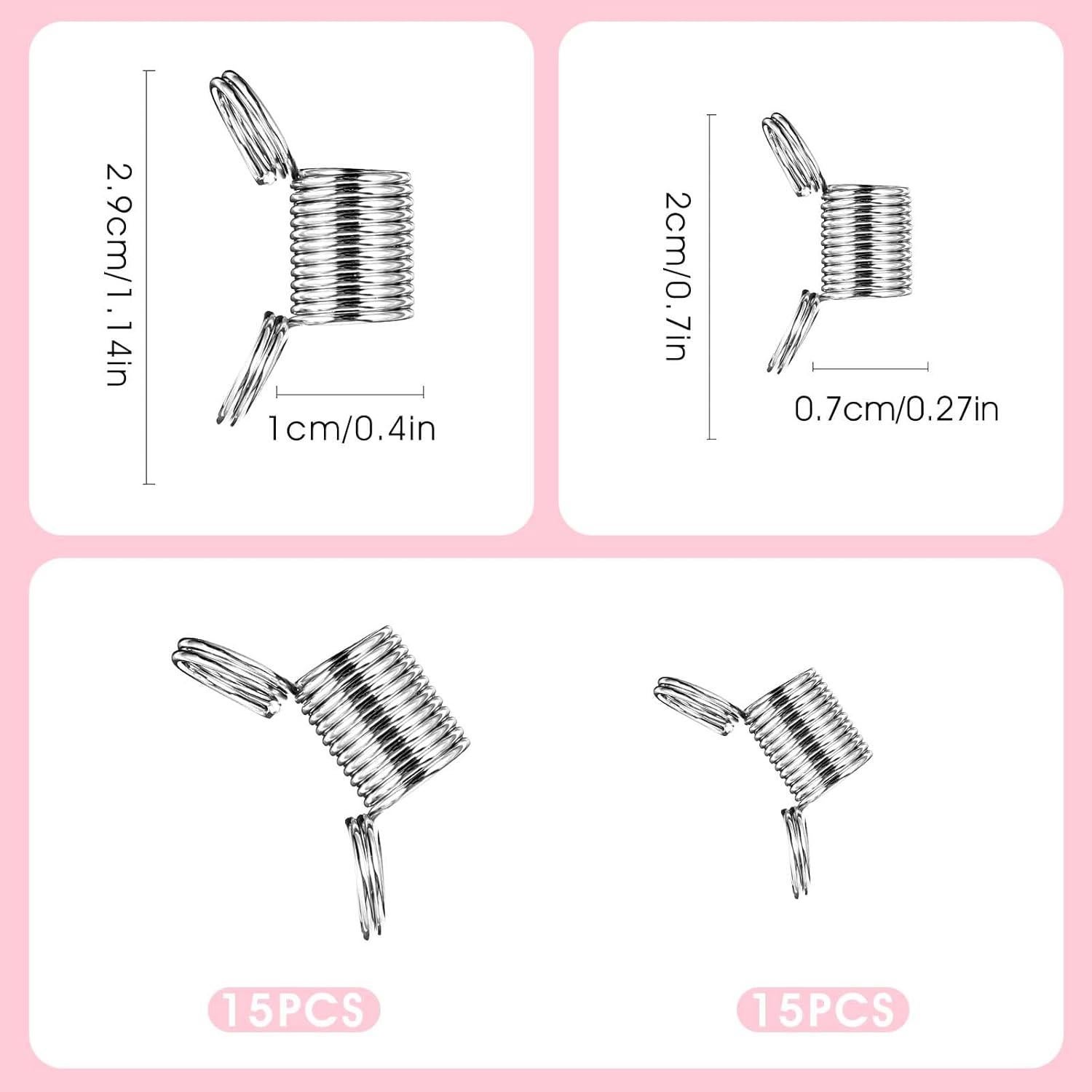 30 Sujetadores de Perlas DOPENSPI, 15 Grandes y 15 Pequeños