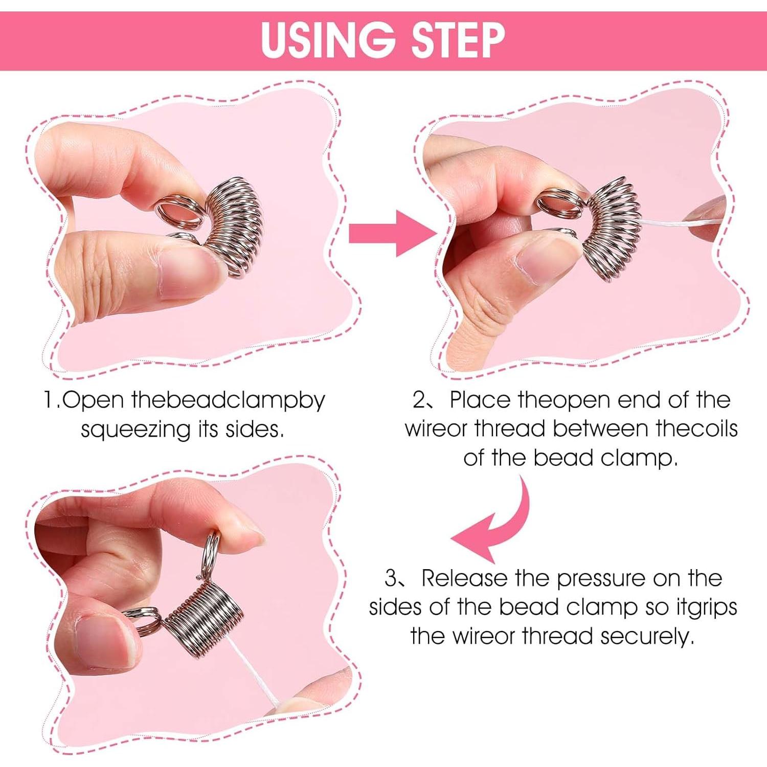 30 Sujetadores de Perlas DOPENSPI, 15 Grandes y 15 Pequeños