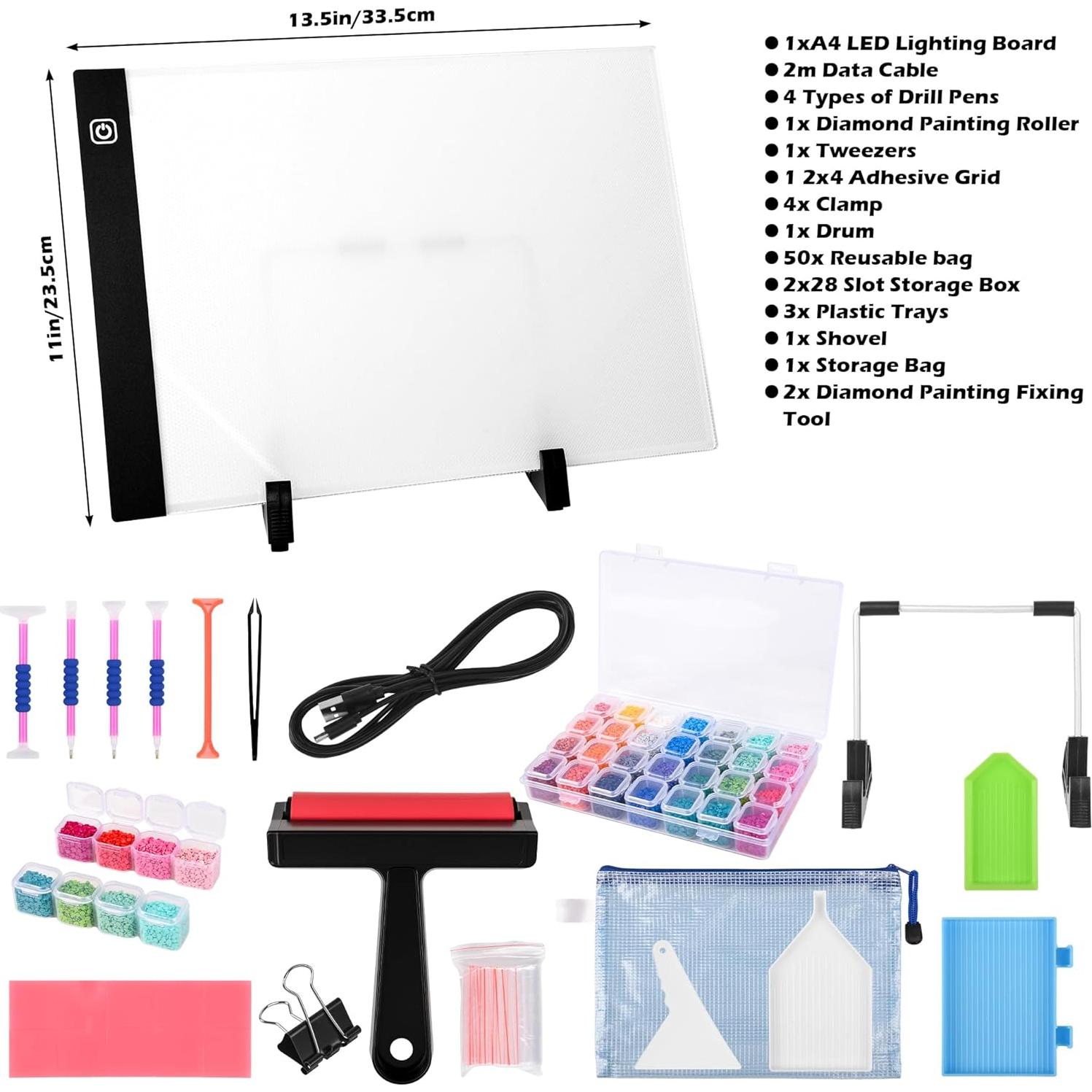 Kit de Almacenamiento y Almohadilla de Luz LED A4 MERATIA