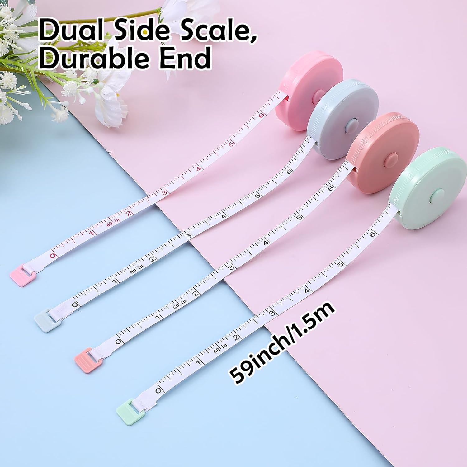 8 Piezas Cinta Métrica Retráctil ElevateTech 1.5m Colores