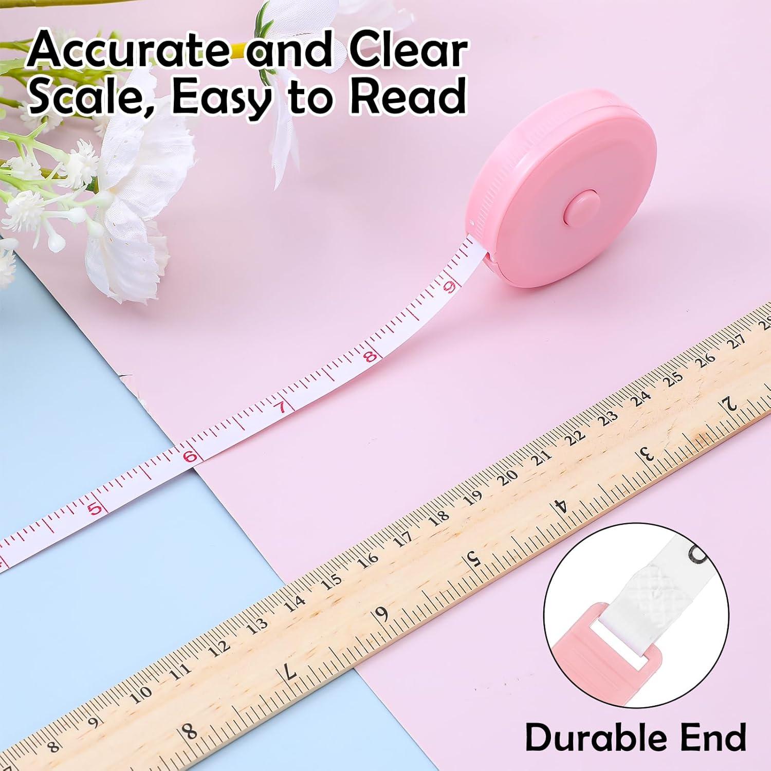 8 Piezas Cinta Métrica Retráctil ElevateTech 1.5m Colores