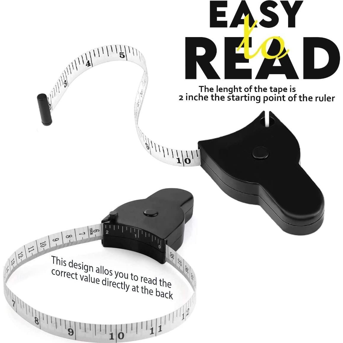 Juego de Cinta Métrica Retráctil Performore 2 Piezas 150 cm