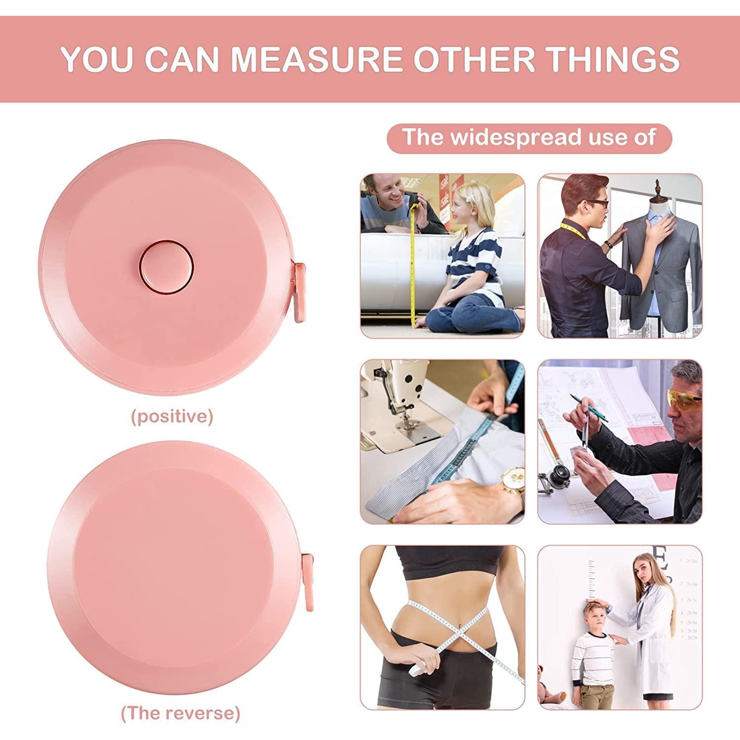 Paquete de 12 Cintas Métricas Suaves Retráctiles 150 cm