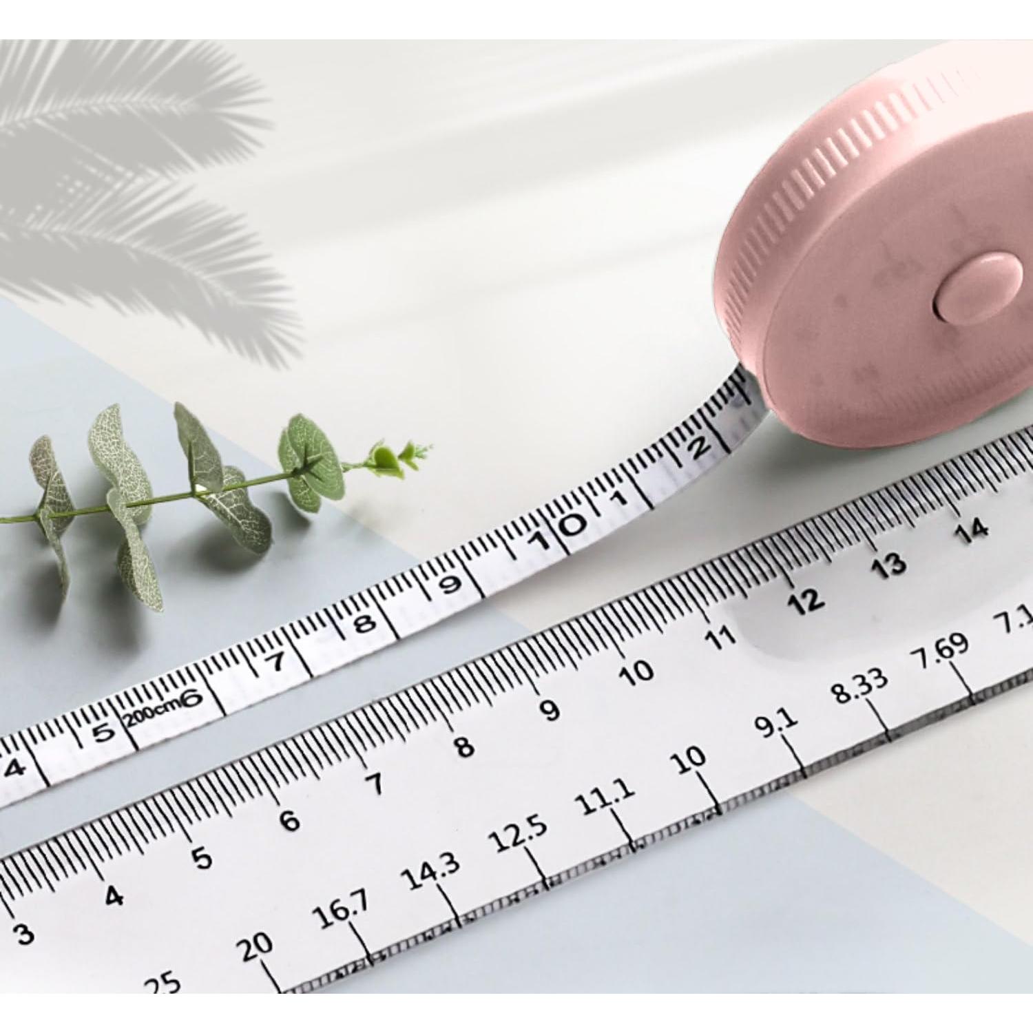 Cinta Métrica Suave Doble Cara 150 cm Rosa - Genérico