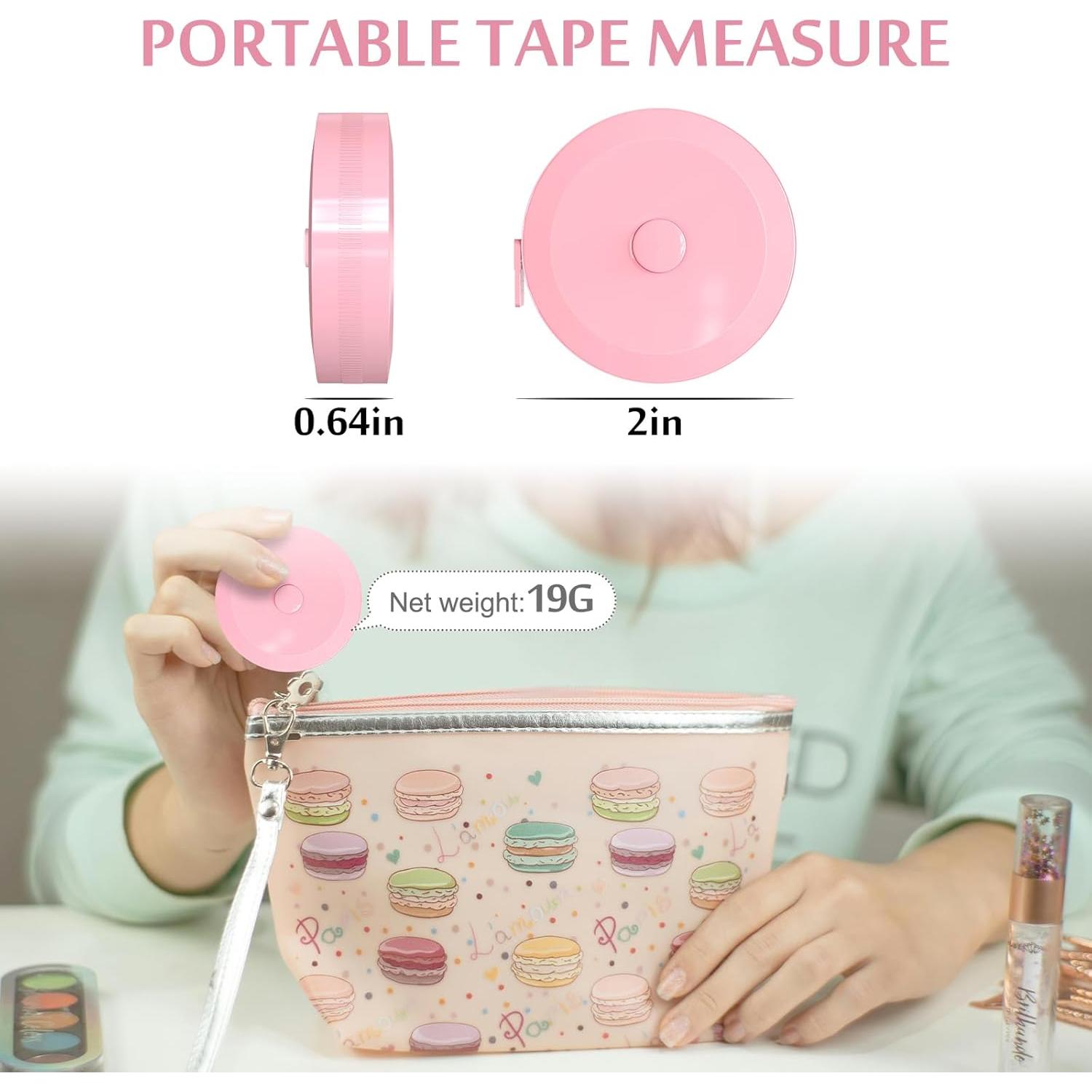 Cinta Métrica Retráctil TIECHI 5 Piezas 1.5 Metros Doble Cara