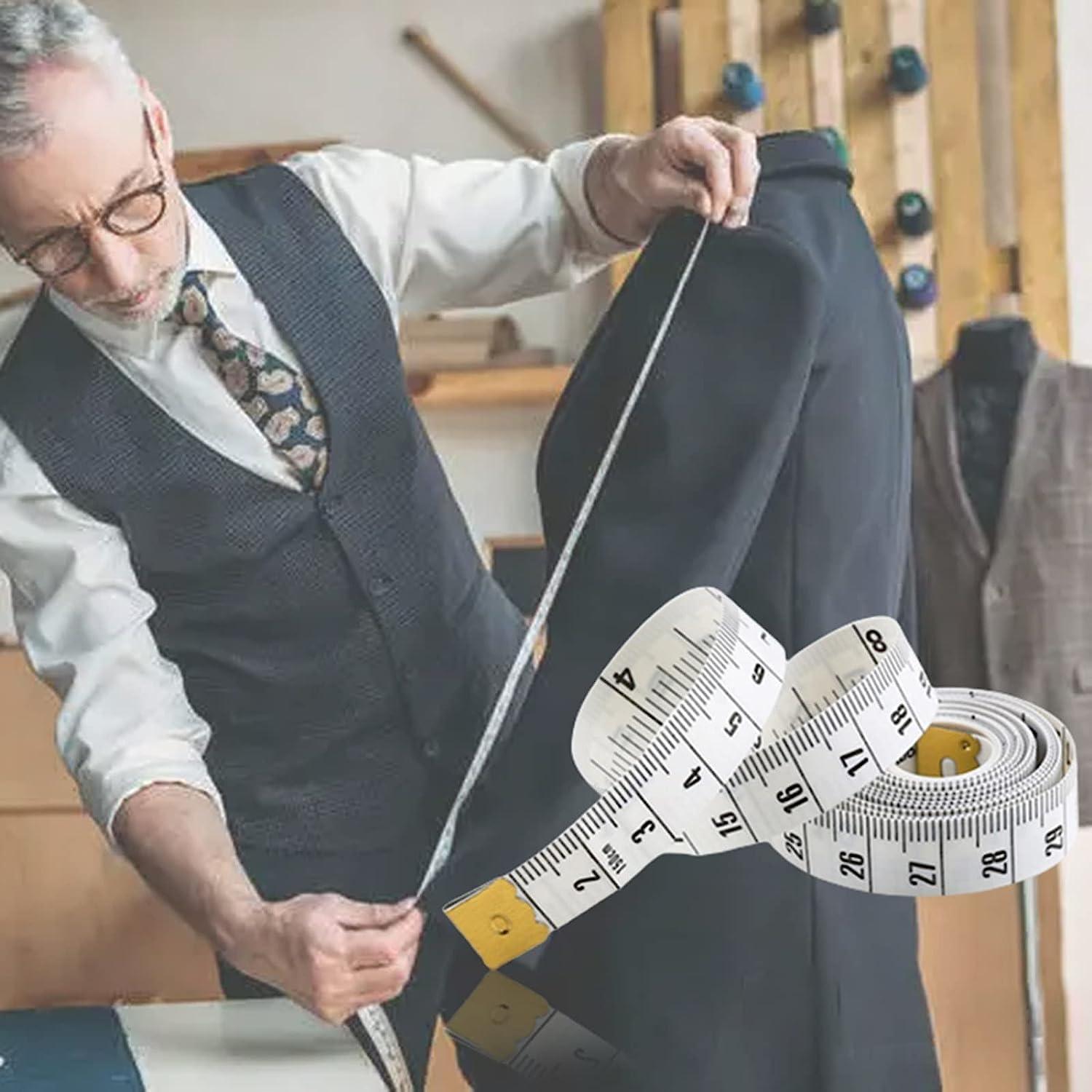 Regla de Sastre Doble Escala DPWOUM 2.54x0.1 cm Cinta Métrica