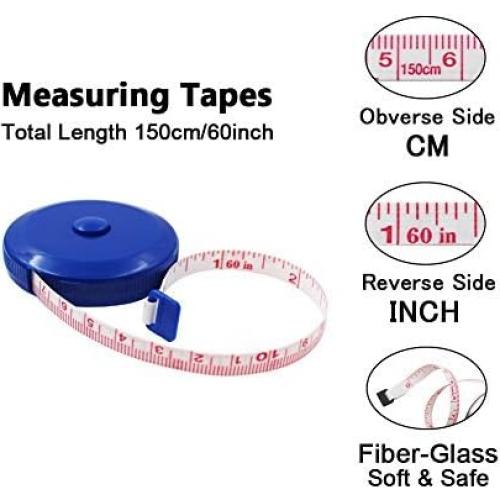 Cinta Métrica Retráctil SumVibe 150cm - Paquete de 3 Colores