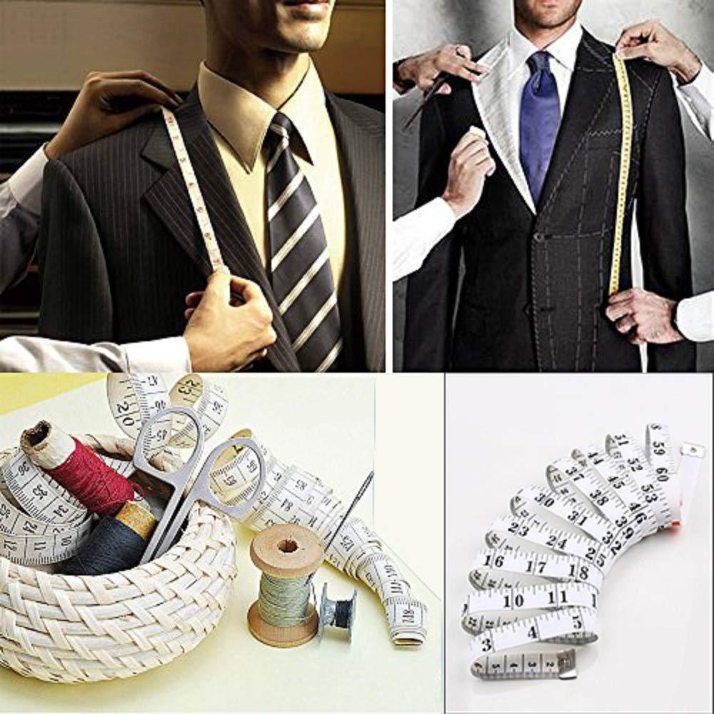 GDMINLO 2 Cintas Métricas Suaves 152.4 cm Doble Escala