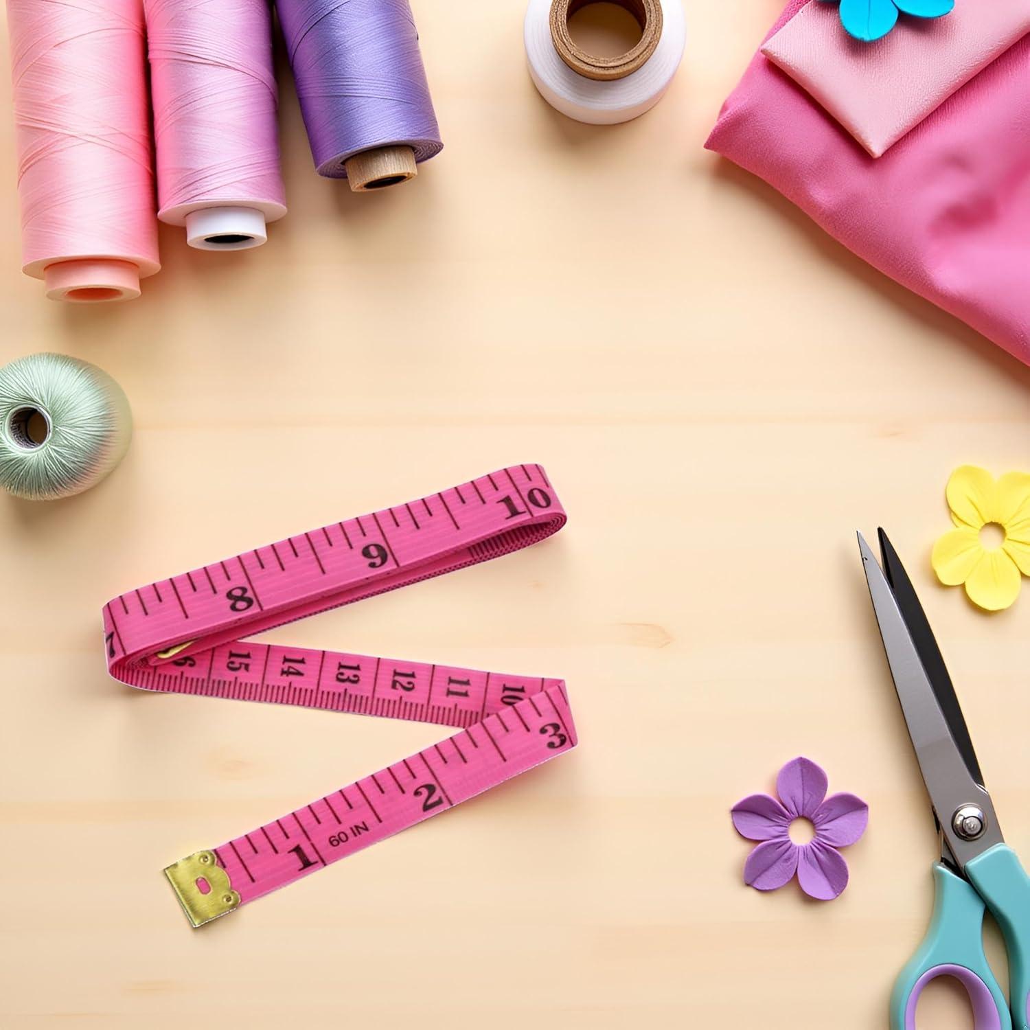 Cinta Métrica Flexible Doble Cara 150 cm Rosa - SquarezhenBo