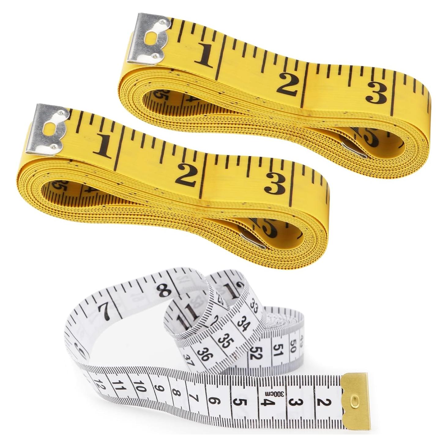 Cinta Métrica Flexible 300 cm Brosay Doble Escala 3 Pcs