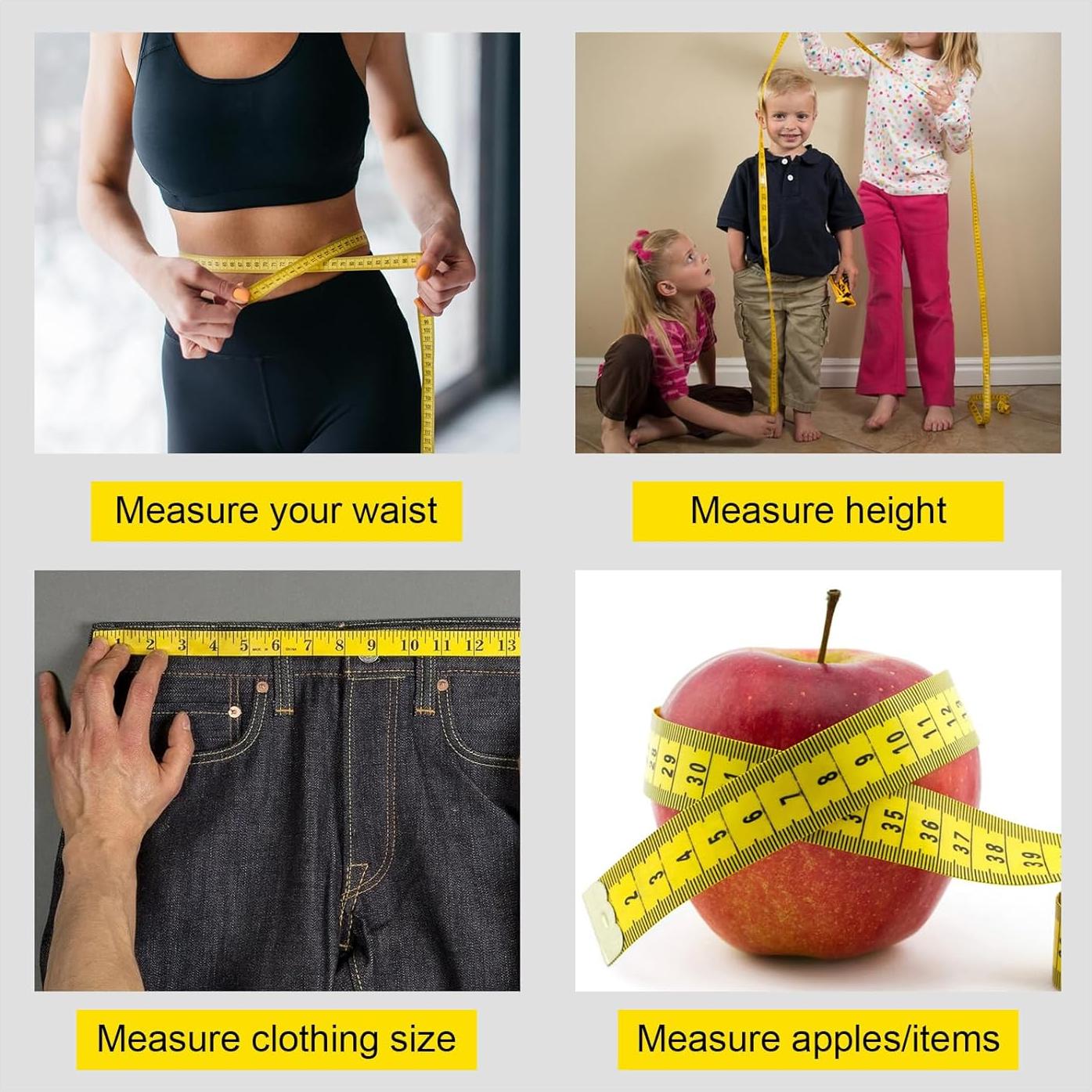 Cinta Métrica Flexible 300 cm Brosay Doble Escala 3 Pcs