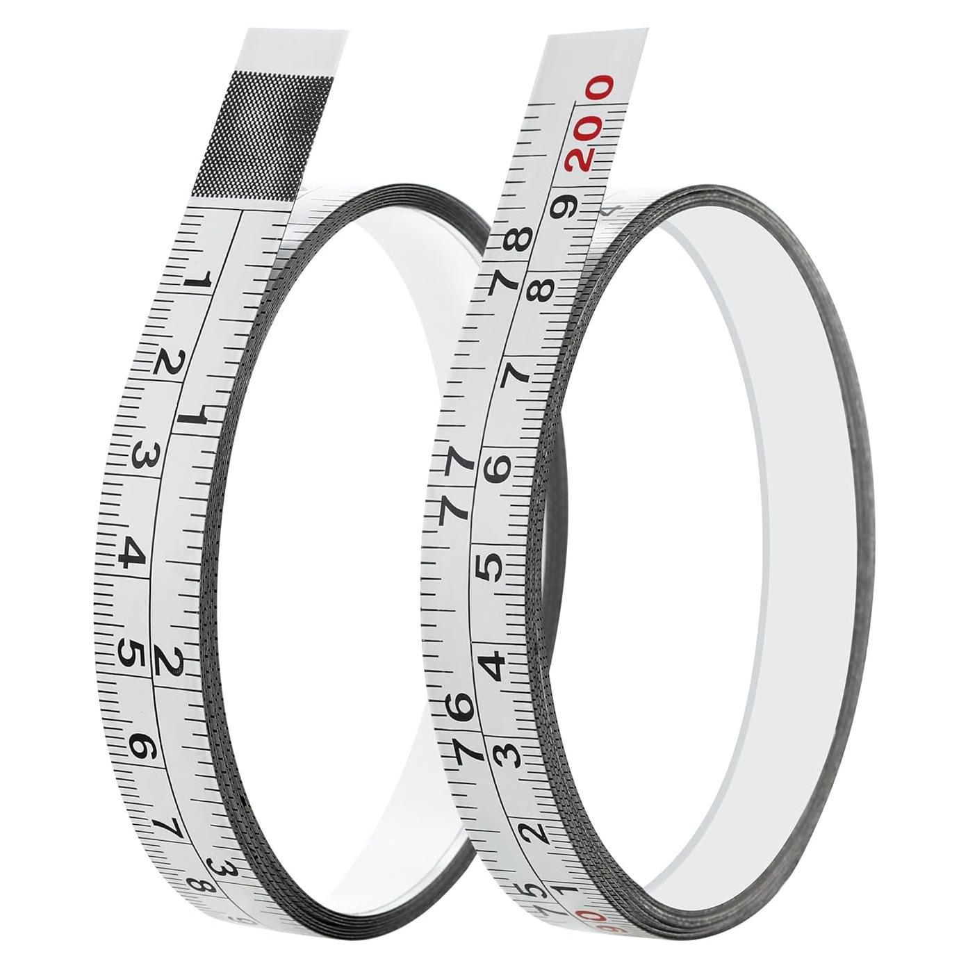 2 Cintas Métricas Autoadhesivas Qtcial 200cm Doble Escala