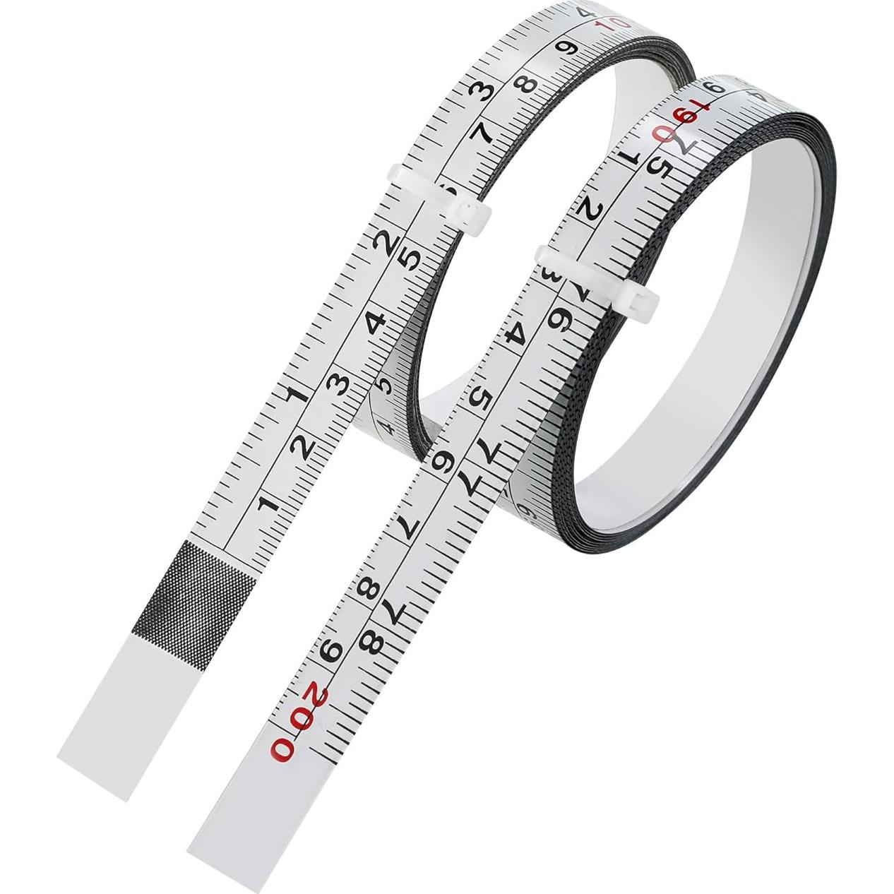 2 Cintas Métricas Autoadhesivas Qtcial 200cm Doble Escala