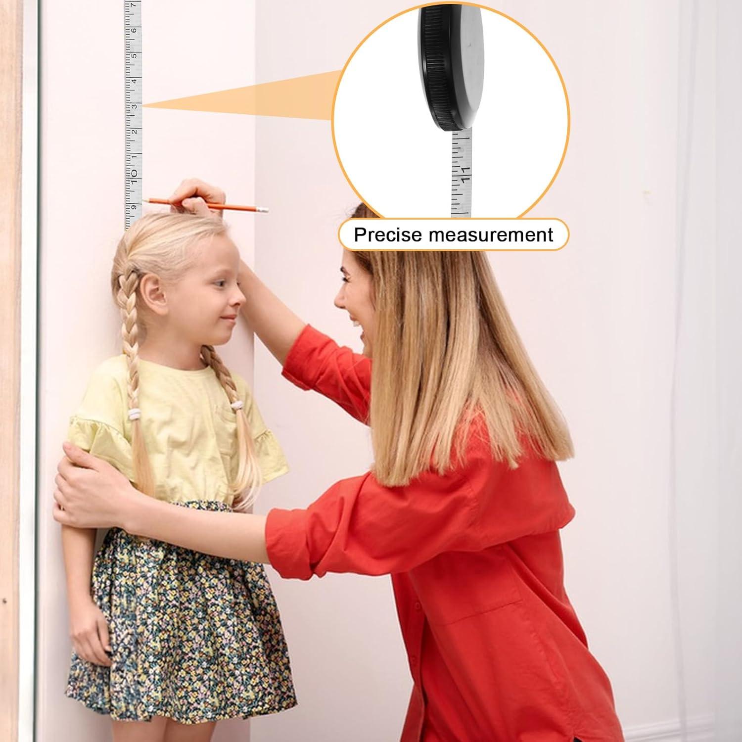 35 Cintas Métricas Retráctiles Pafeooui 152.4 cm Doble Escala