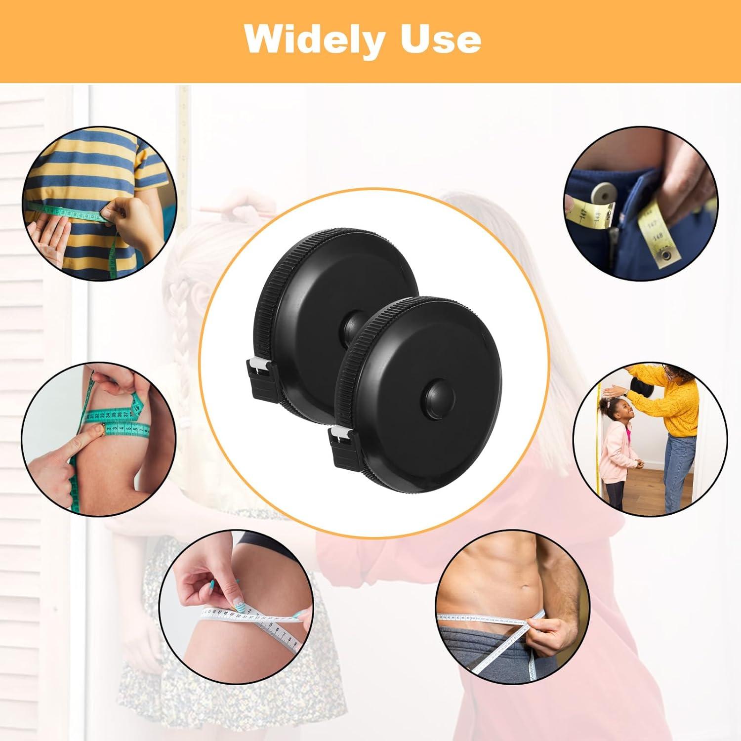 35 Cintas Métricas Retráctiles Pafeooui 152.4 cm Doble Escala