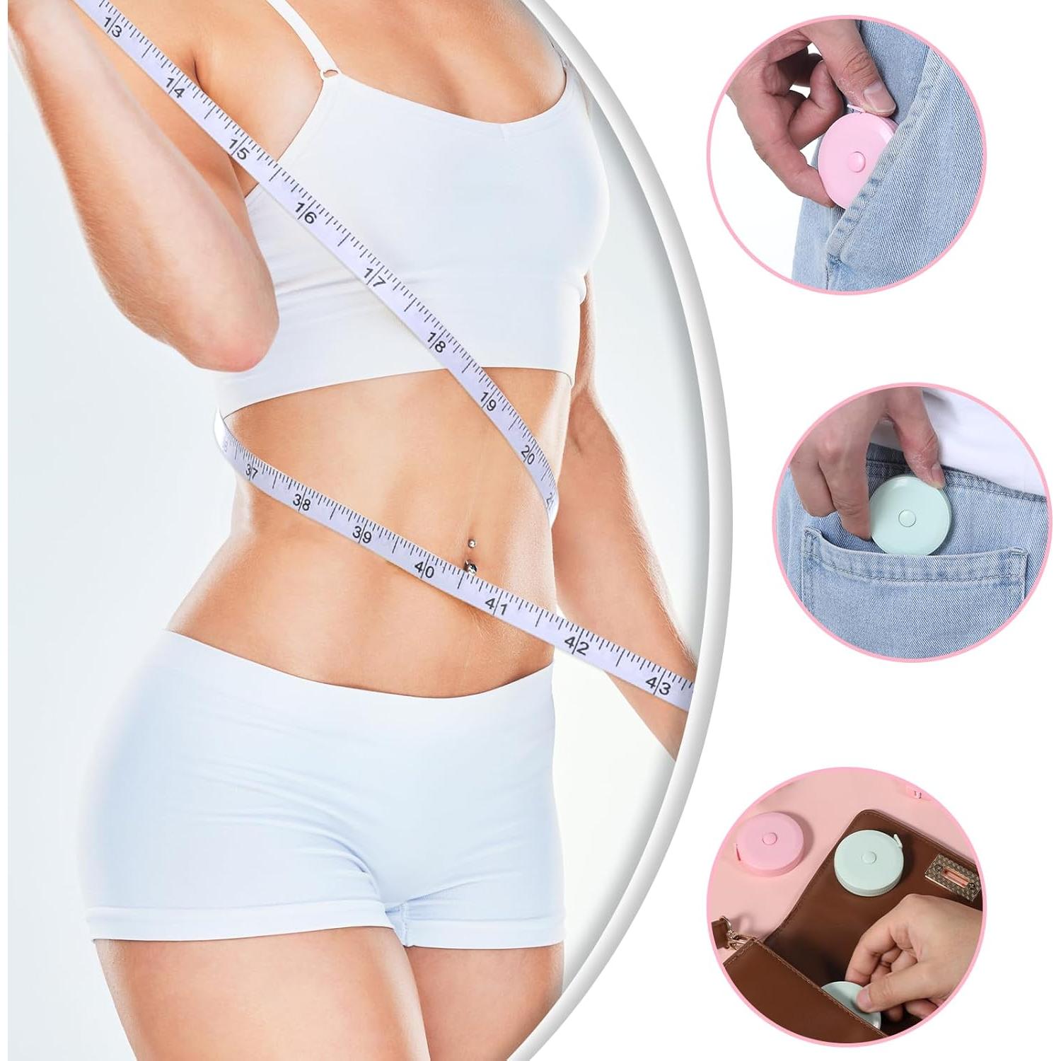 Paquete de 4 cintas métricas retráctiles FdcZeyxior 150cm