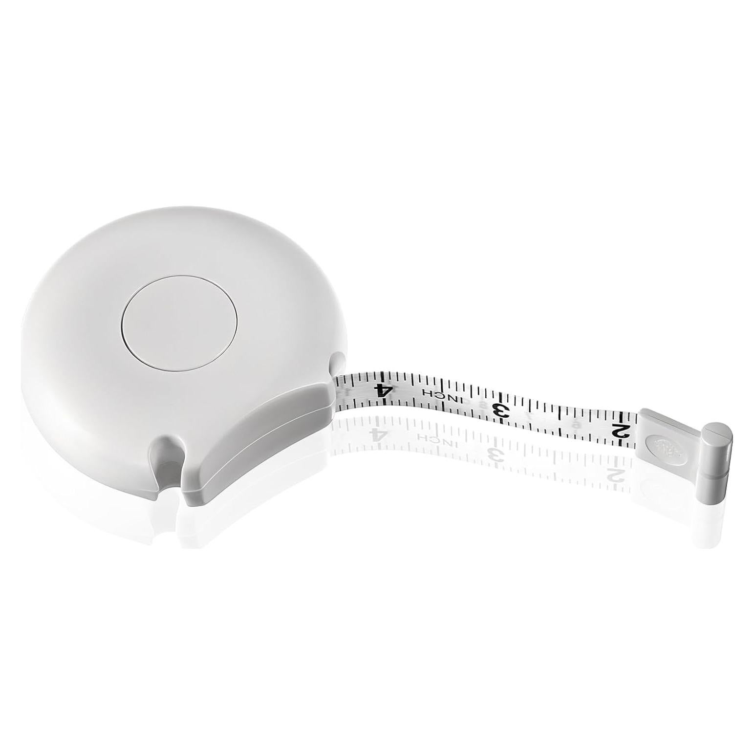 Cinta Métrica Corporal 200 cm LXUEJIE Doble Escala Blanca