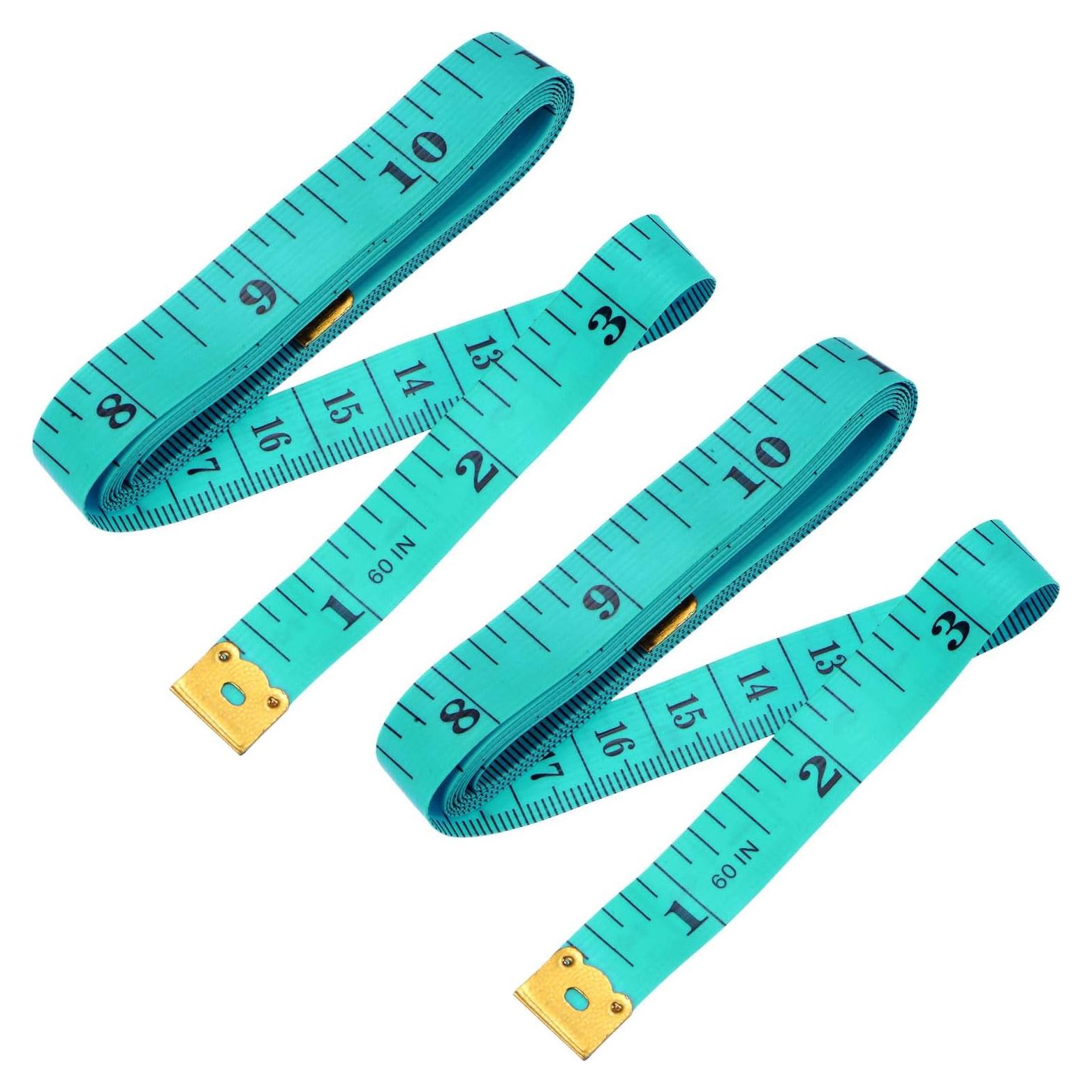 Cinta de Medir Flexible uxcell 2pcs 1.5M Plástico Verde