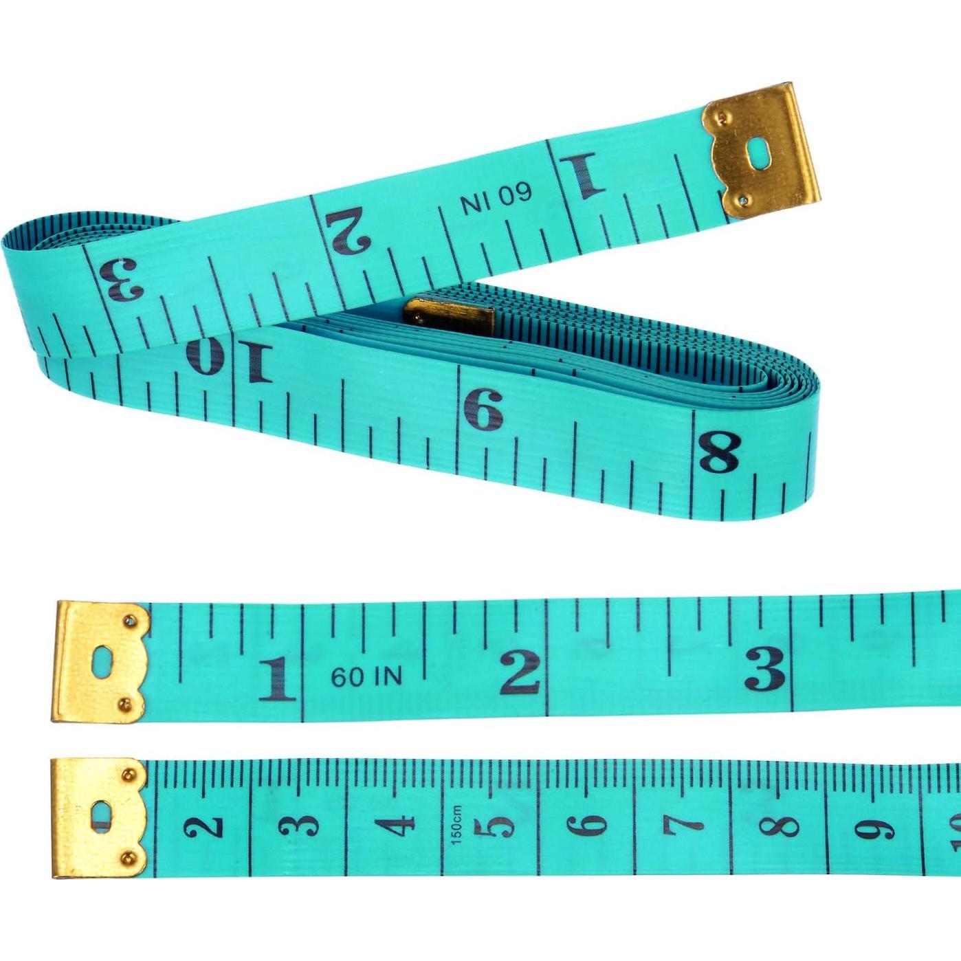 Cinta de Medir Flexible uxcell 2pcs 1.5M Plástico Verde