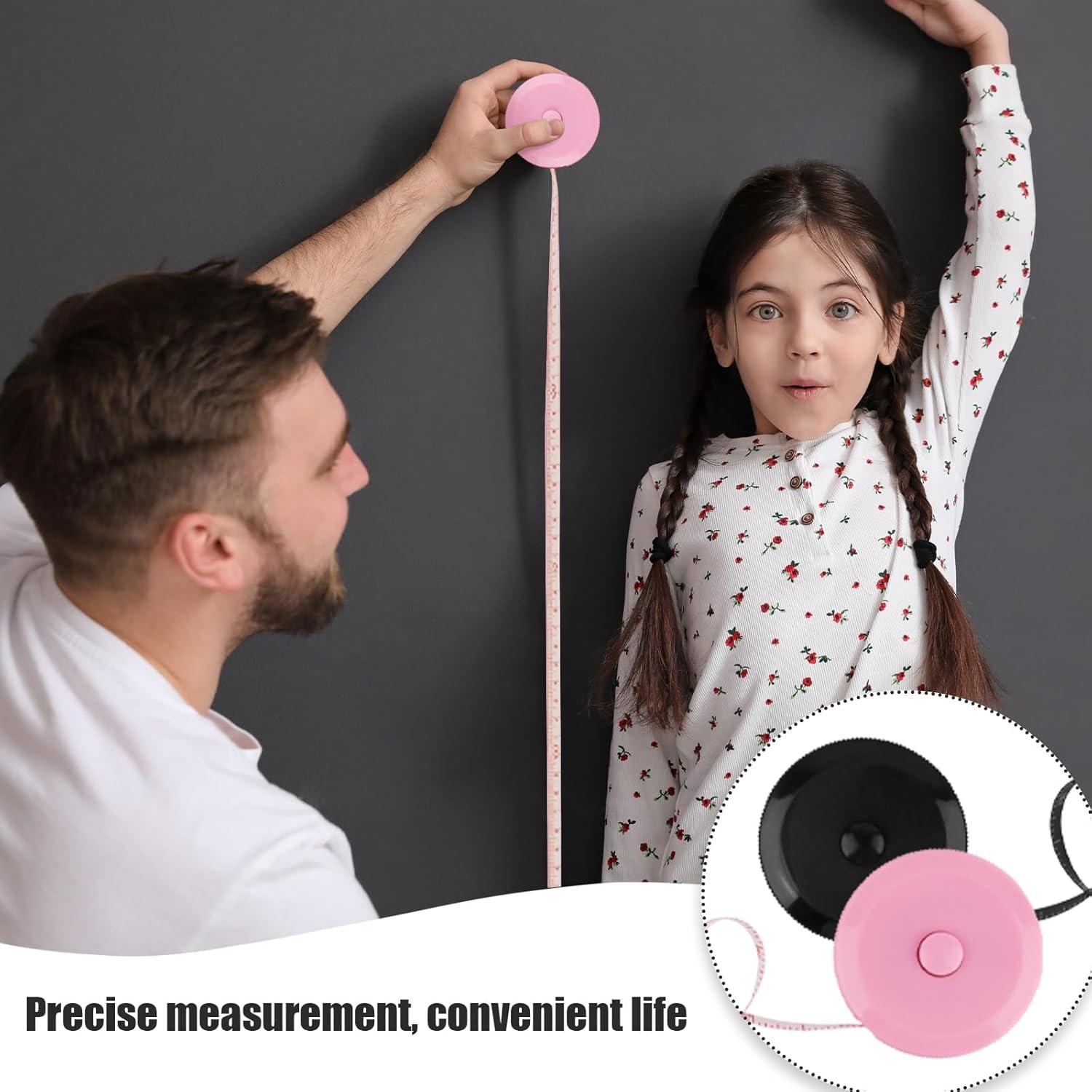 Set de 4 Cintas Métricas Retráctiles GDMINLO 152.4 cm Doble Cara