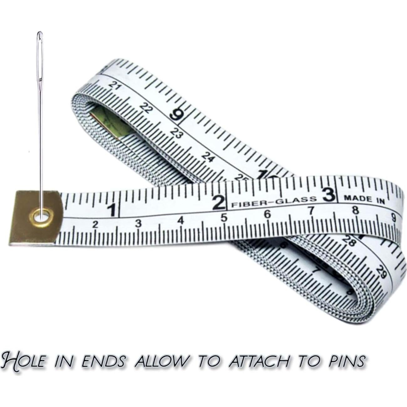 Cinta Métrica Suave Doble Escala SEWTCO 150 cm Vinilo Blanca