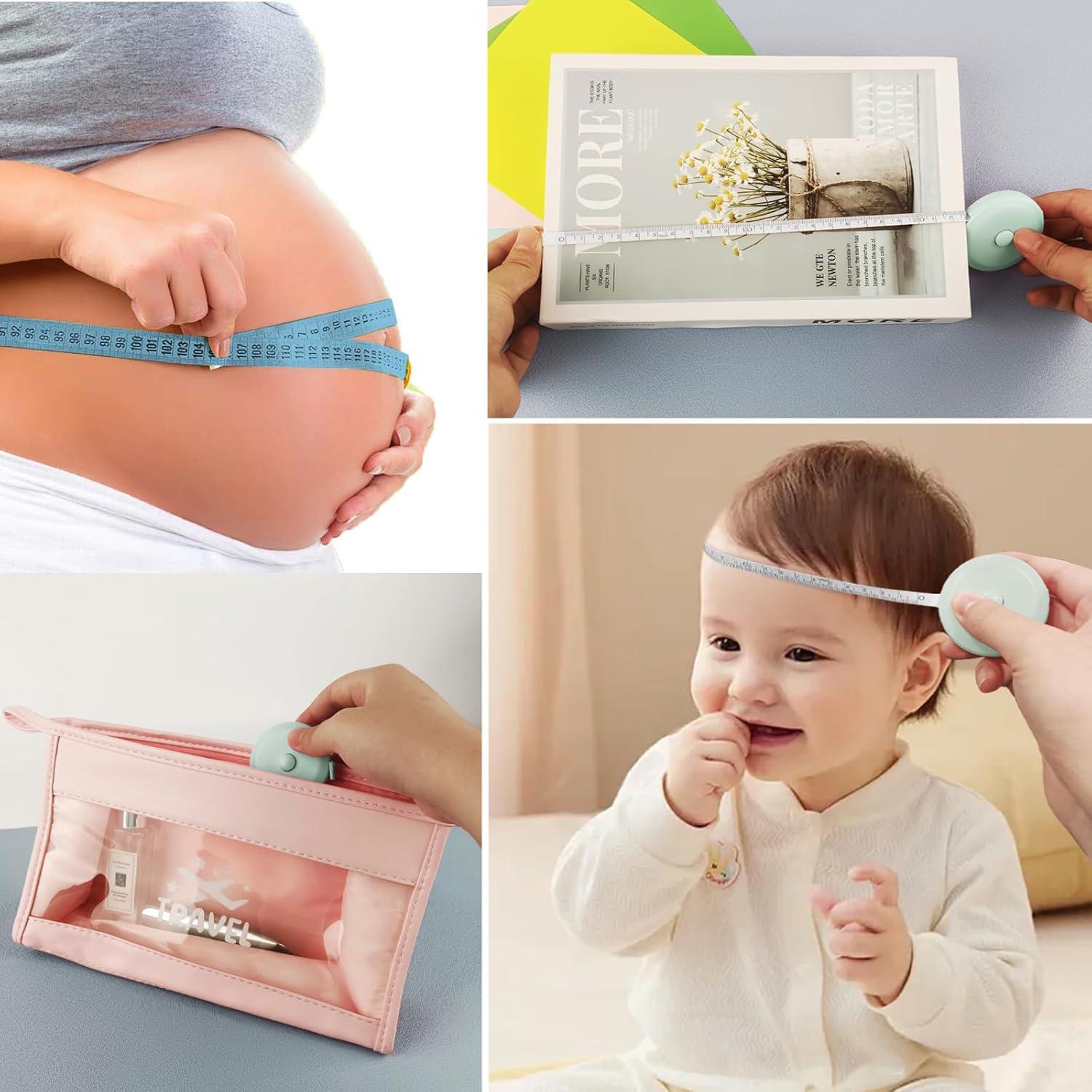 Cinta Métrica Retráctil GDMINLO 3 Piezas 1.5m Doble Cara