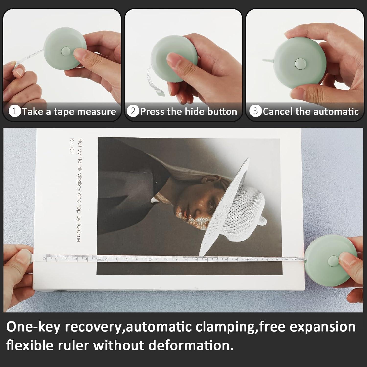 Cinta Métrica Retráctil GDMINLO 3 Piezas 1.5m Doble Cara