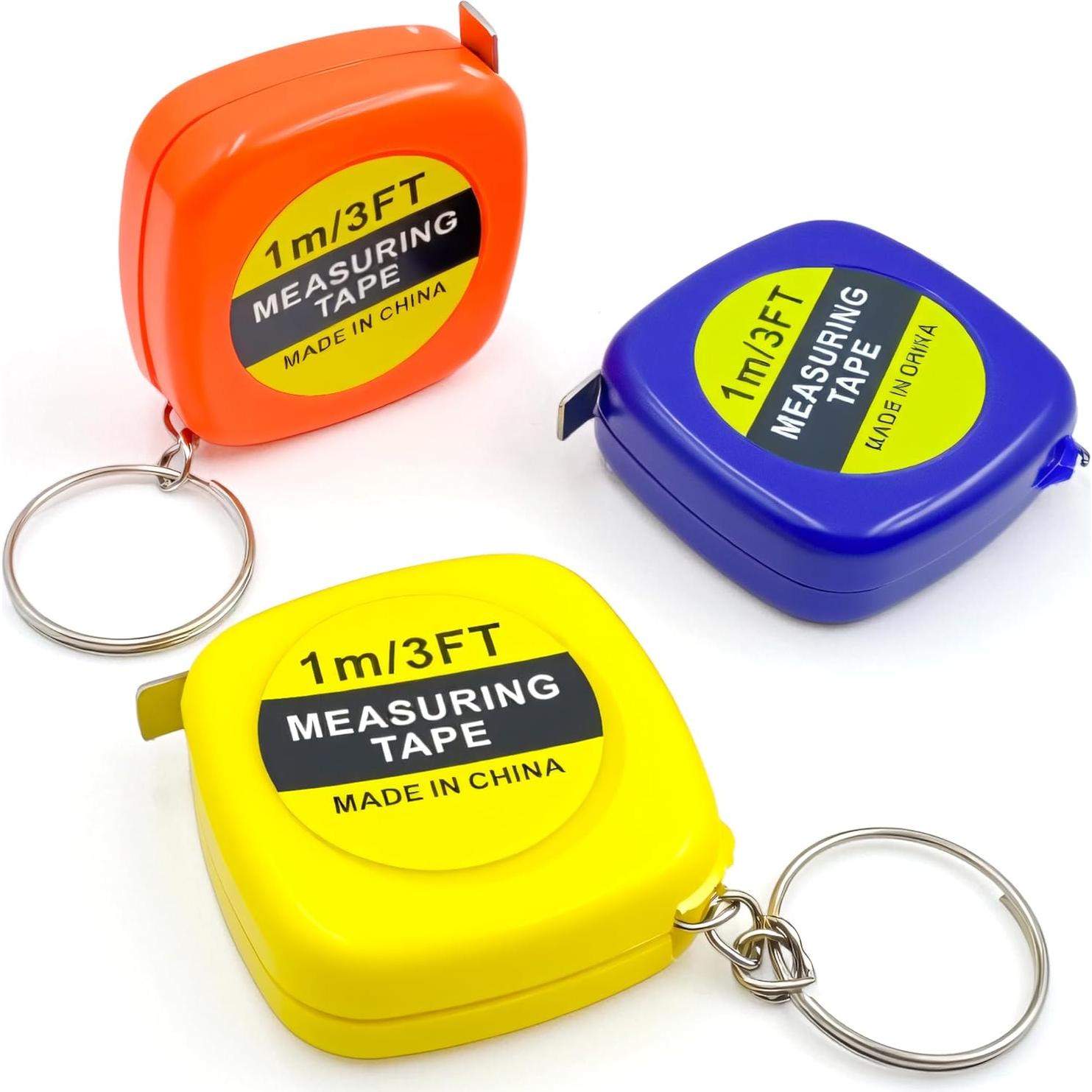 Llaveros Cinta Métrica PROLOSO 1m Retráctil Paquete 20 Unidades