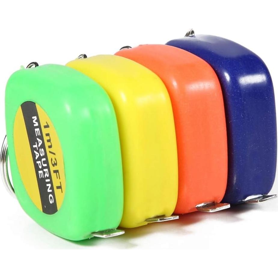 Llaveros Cinta Métrica PROLOSO 1m Retráctil Paquete 20 Unidades