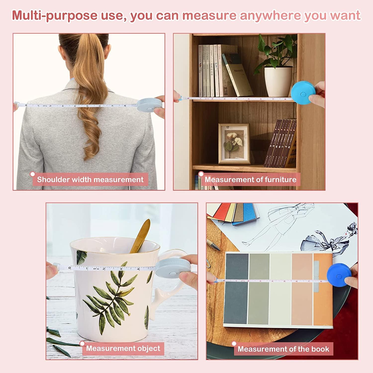 Cinta Métrica Retráctil Suave 150 cm PVC Doble Escala