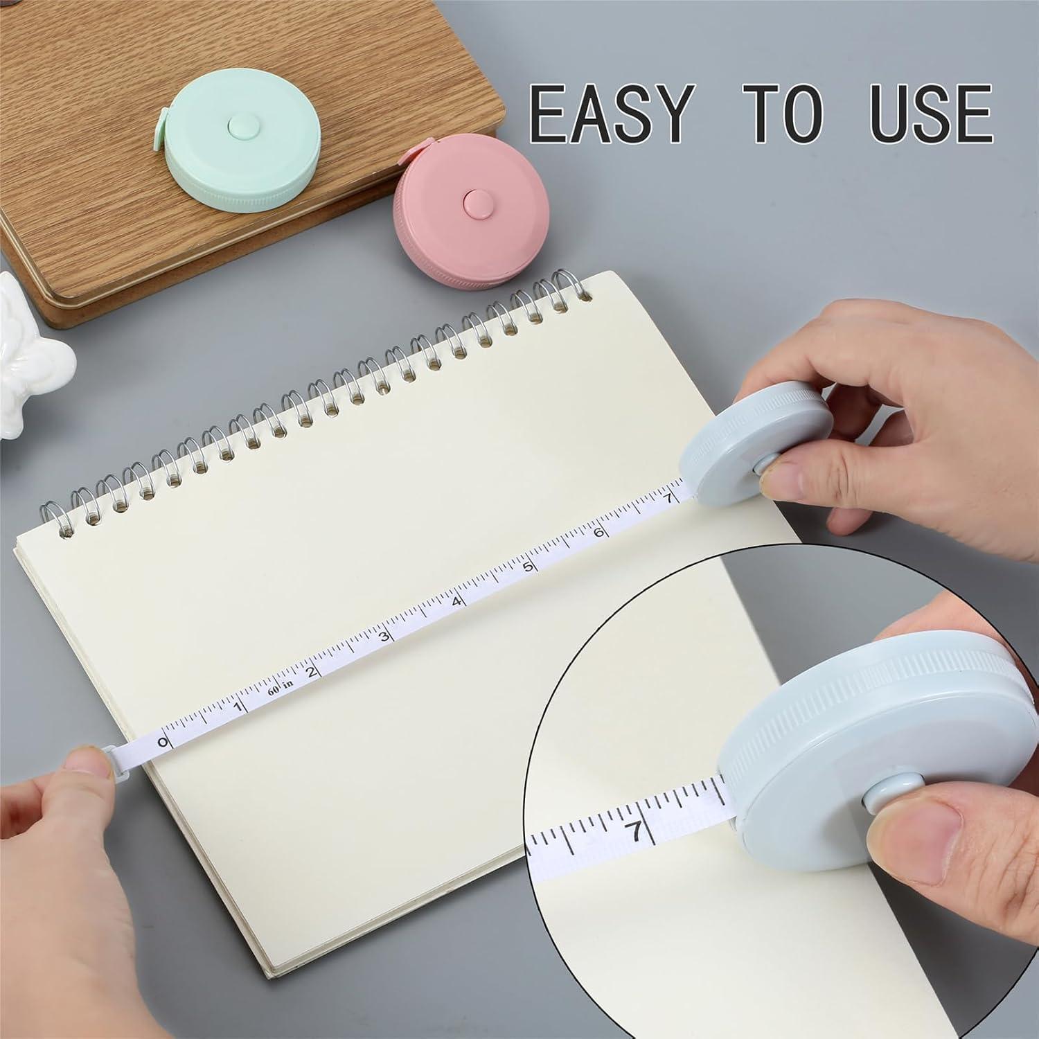 Paquete 6 Cintas Métricas Axiaxoq 120cm y 60cm Doble Cara