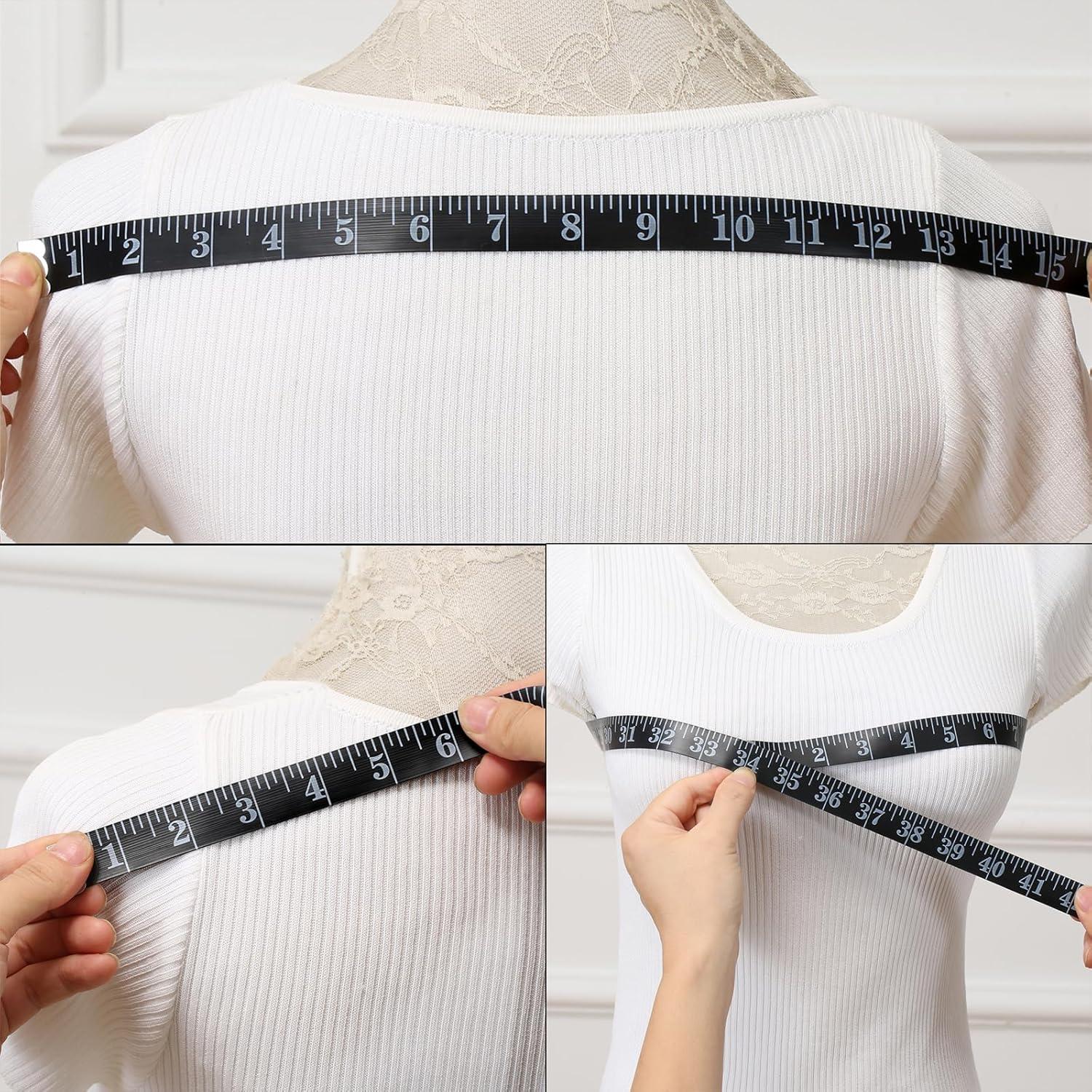 Paquete 6 Cintas Métricas Axiaxoq 120cm y 60cm Doble Cara