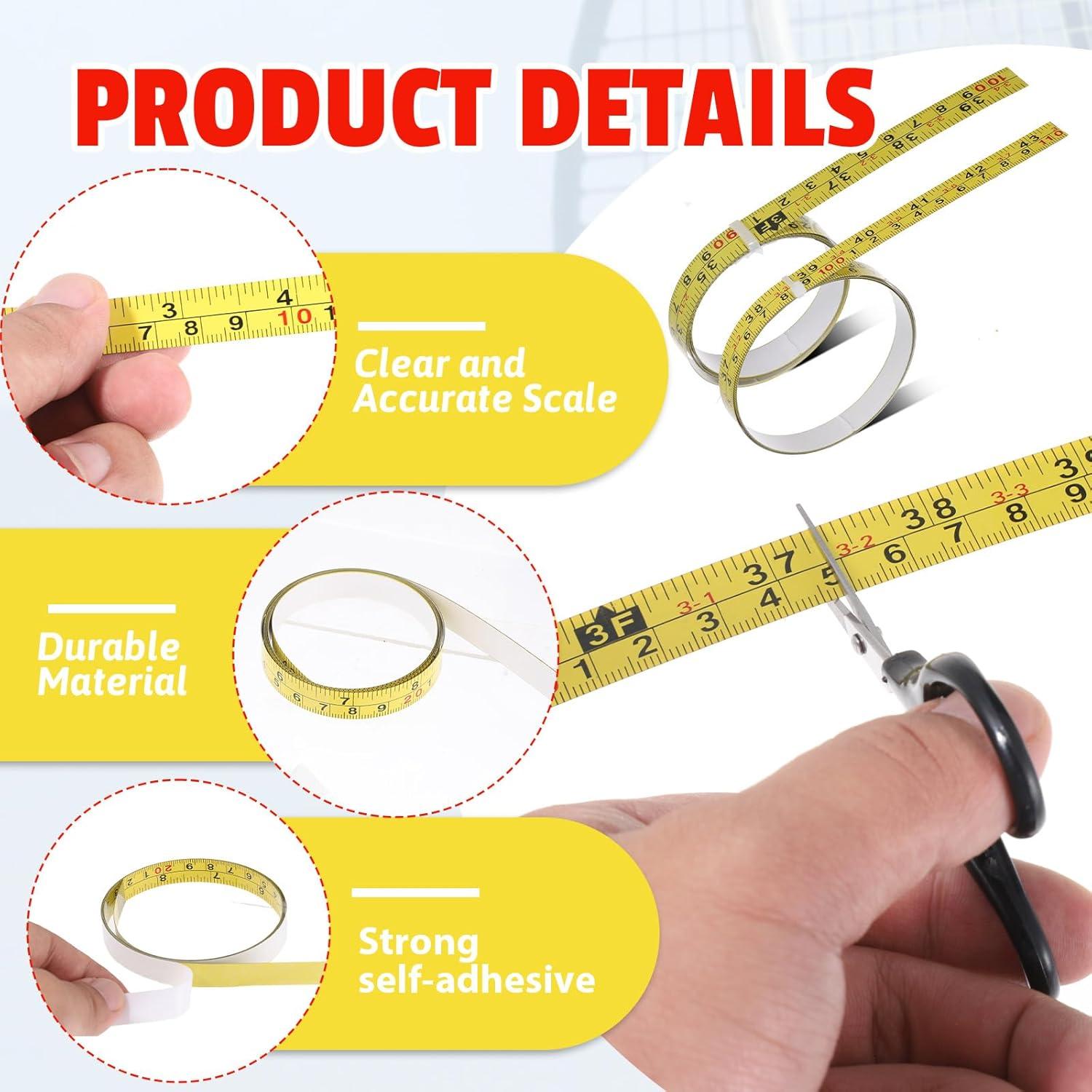 Cinta Métrica Autoadhesiva de Acero SynHHergyx 100cm 2 Pcs