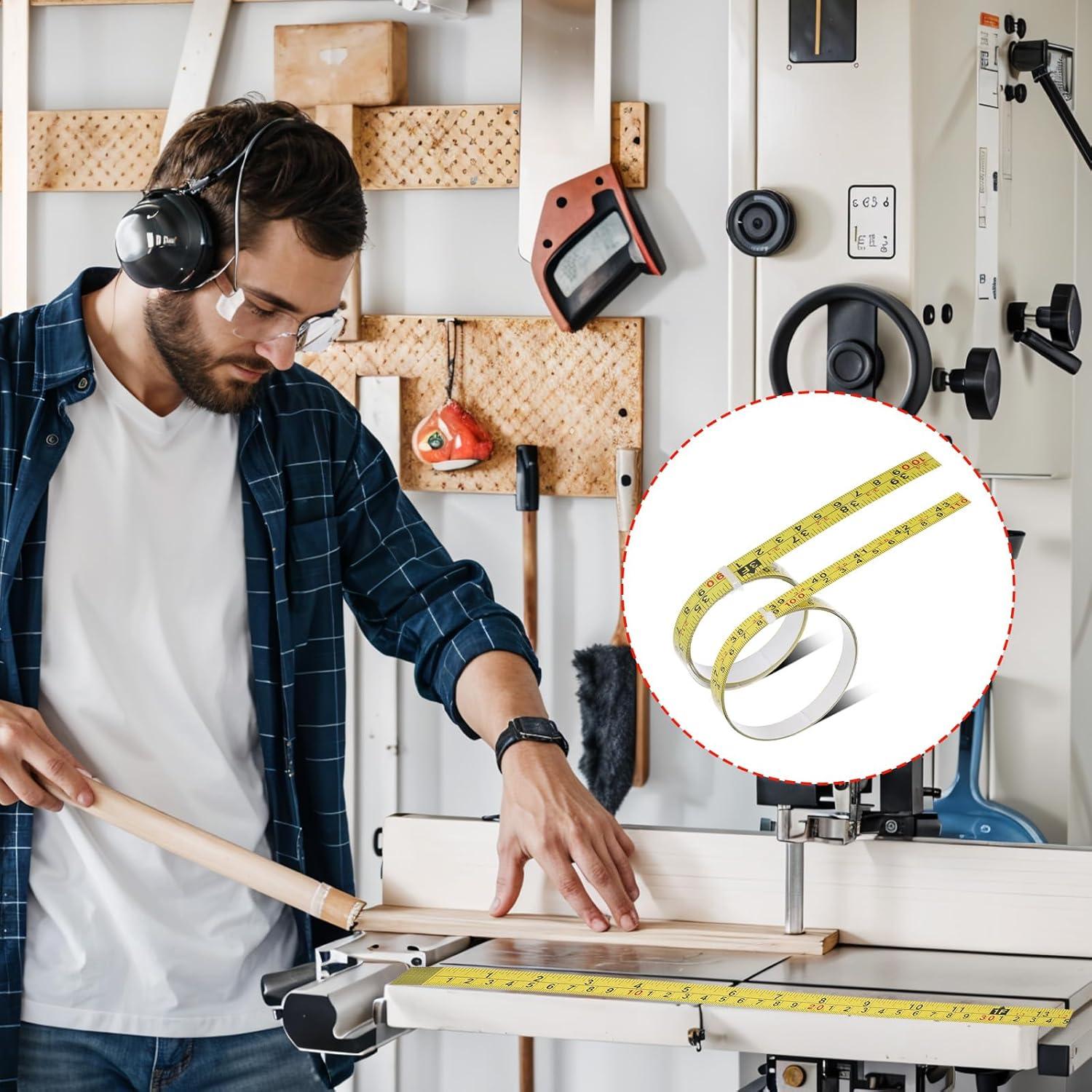 Cinta Métrica Autoadhesiva de Acero SynHHergyx 100cm 2 Pcs