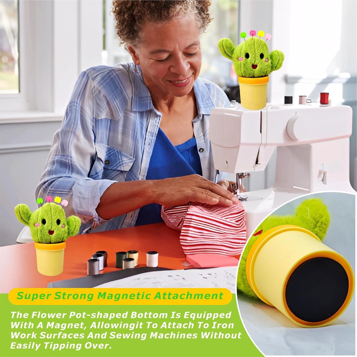 Juego de Costura Wefadingla Cactus con 50 Agujas y Accesorios