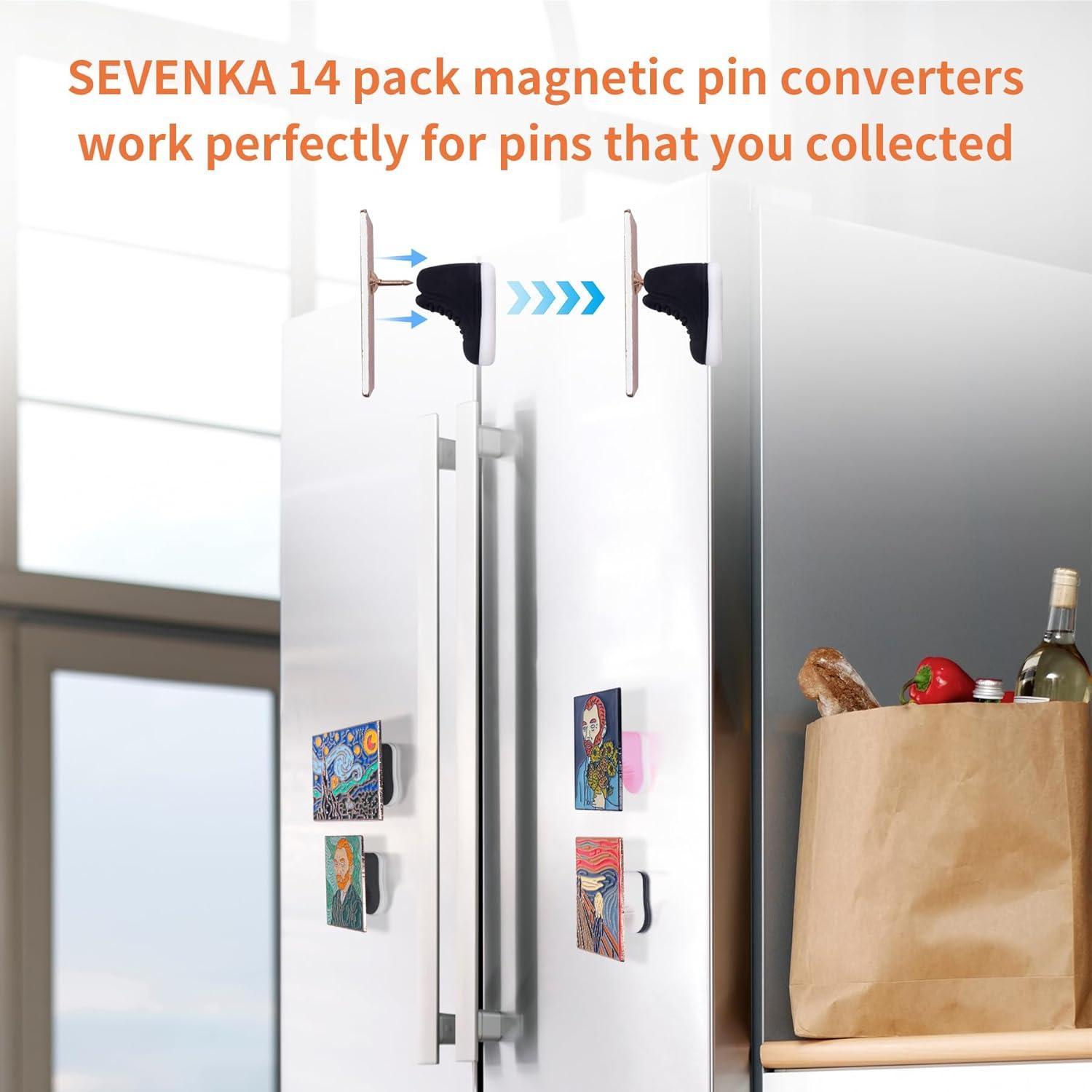 Soportes Magnéticos para Pines de Esmalte SEVENKA - 14 Piezas