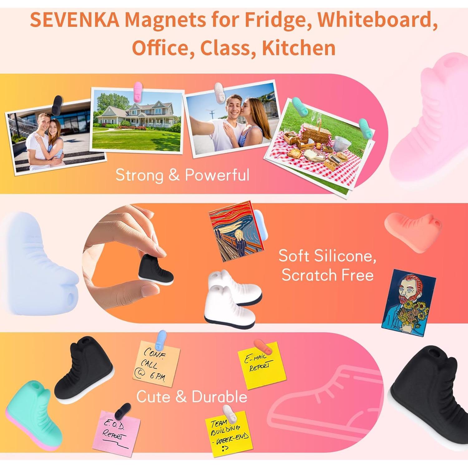 Soportes Magnéticos para Pines de Esmalte SEVENKA - 14 Piezas