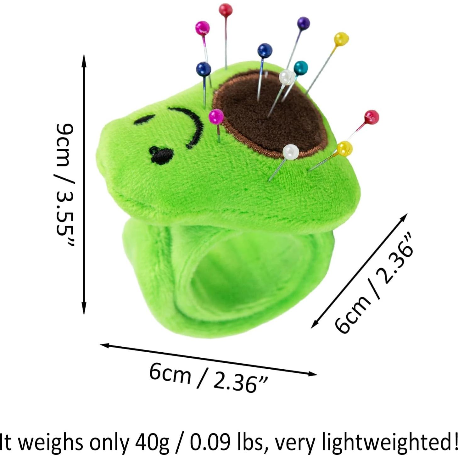 Almohadilla de Muñeca Naranja CREAWONDER con 80 Alfileres