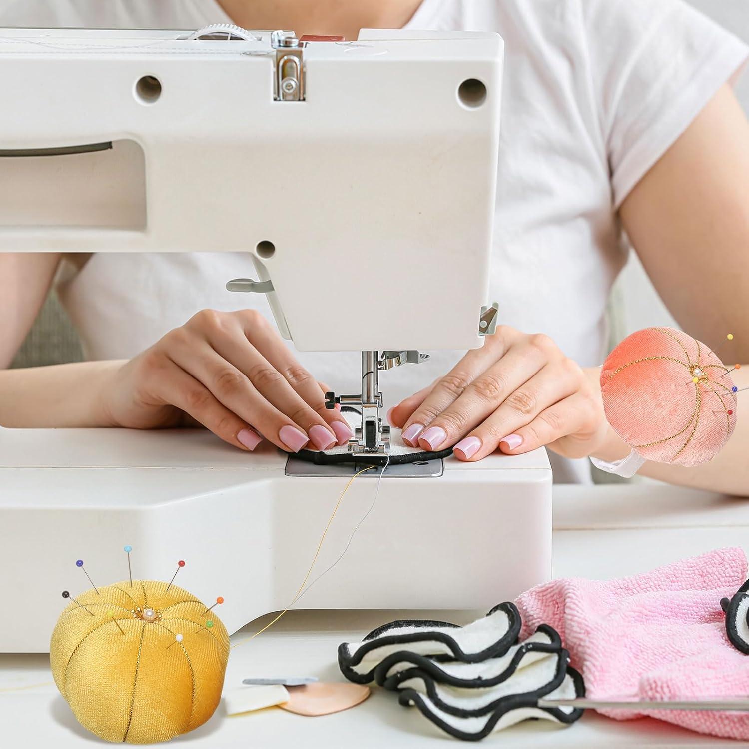 Almohadilla de Muñeca Harfington Gris con 100 Agujas para Costura