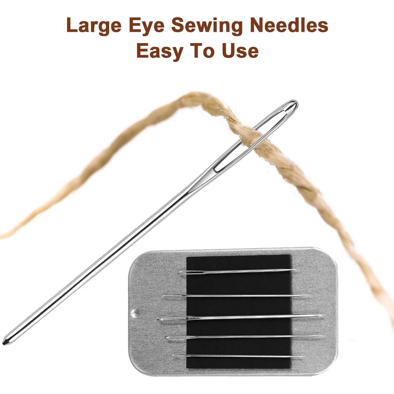 Juego de Agujas de Coser Yzzyemn 40 Piezas Ojo Grande