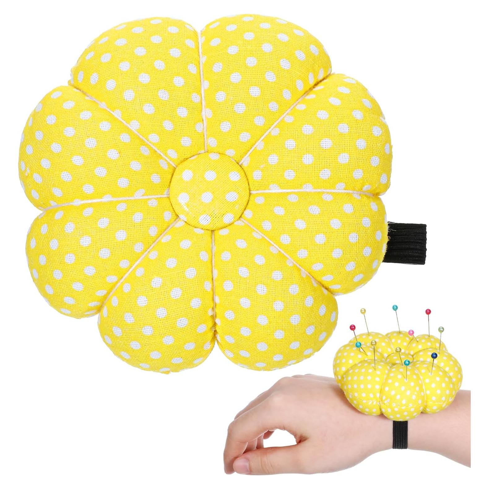 Almohadilla de Muñeca para Alfileres Alrhso Amarilla 9x9cm