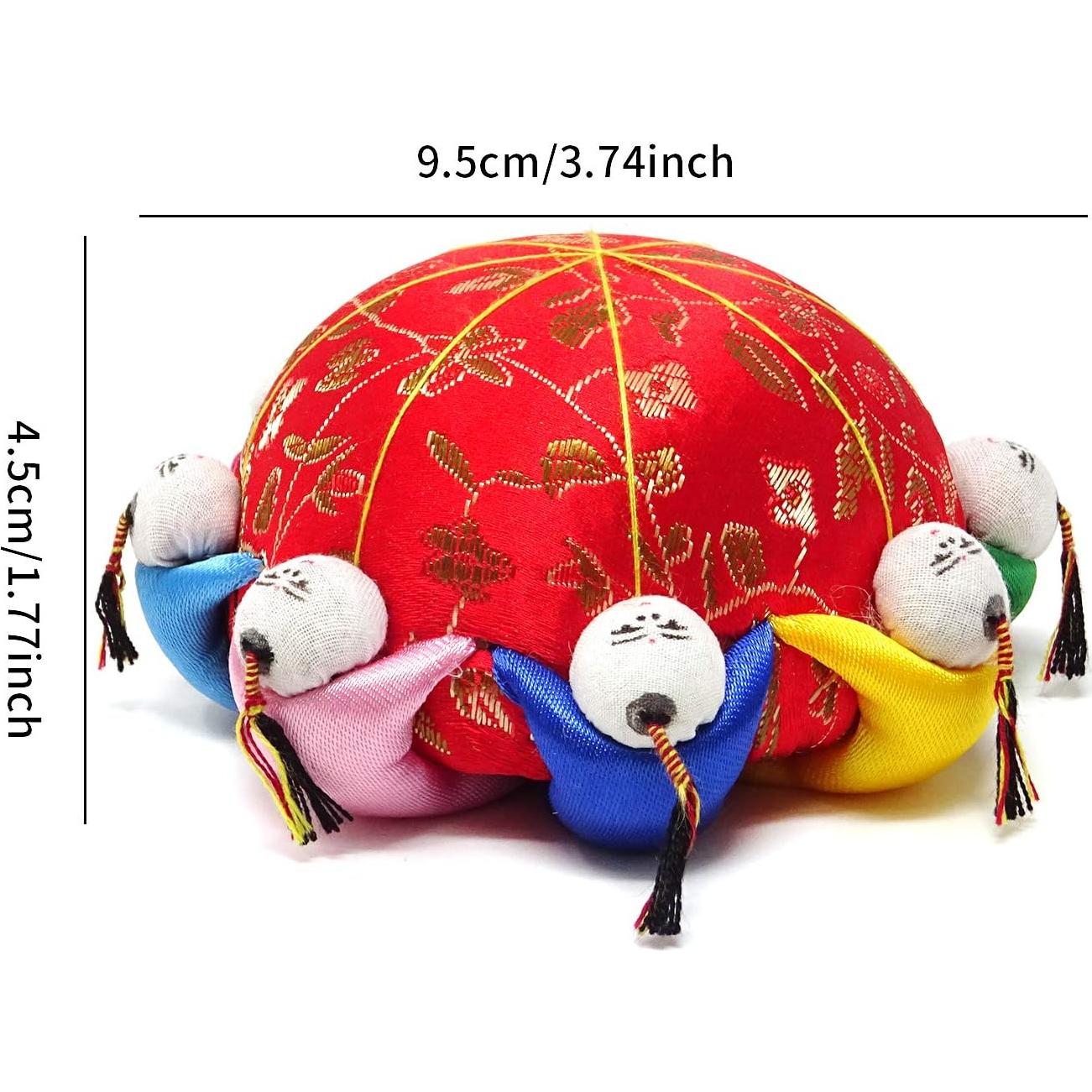 Almohadilla de Agujas Honbay Roja Tradicional China 9.5cm